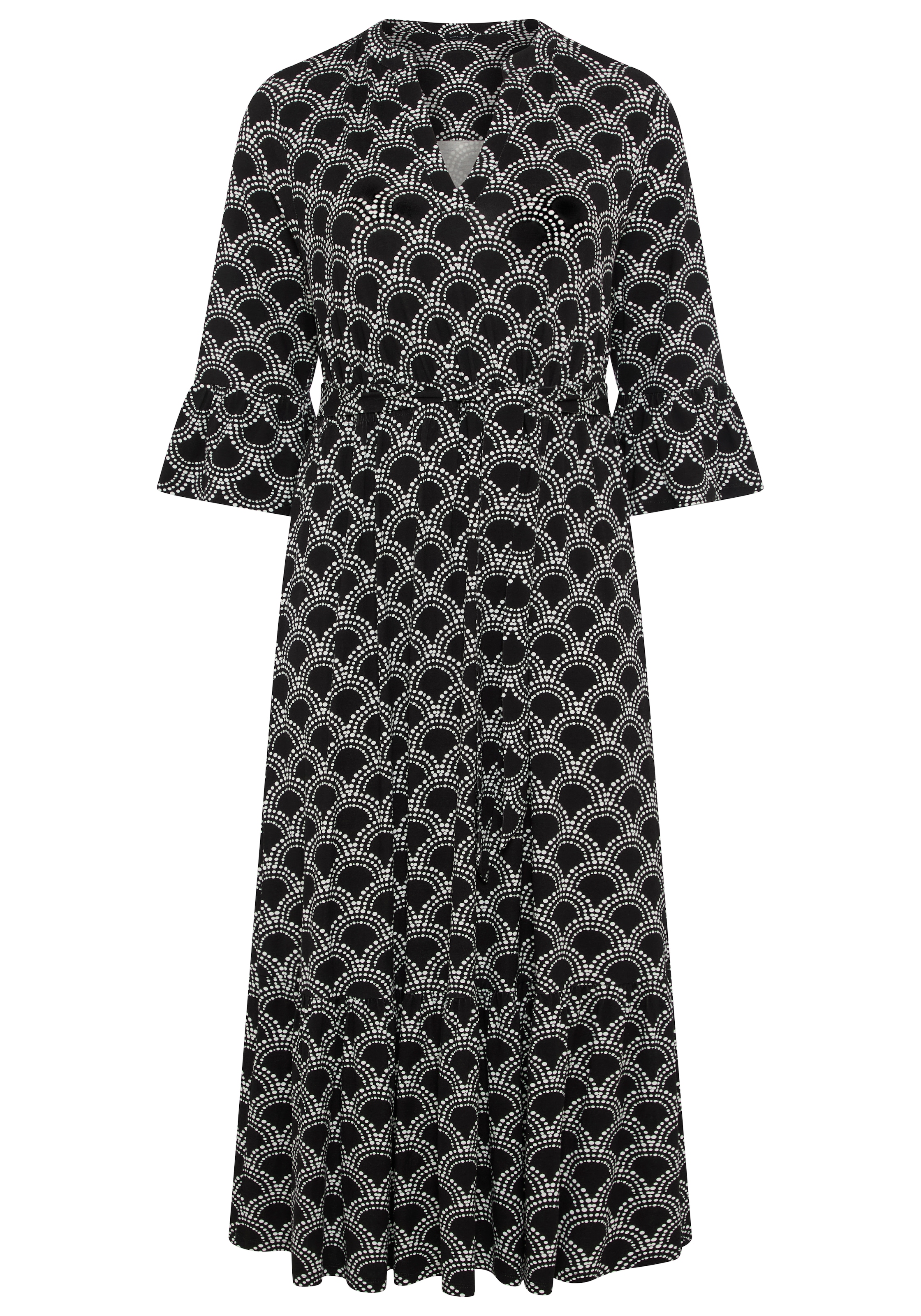 Laura Scott CURVE Maxikleid »Große Größen« Maxikleid knöchellang, aus elastischer Viskosemischung