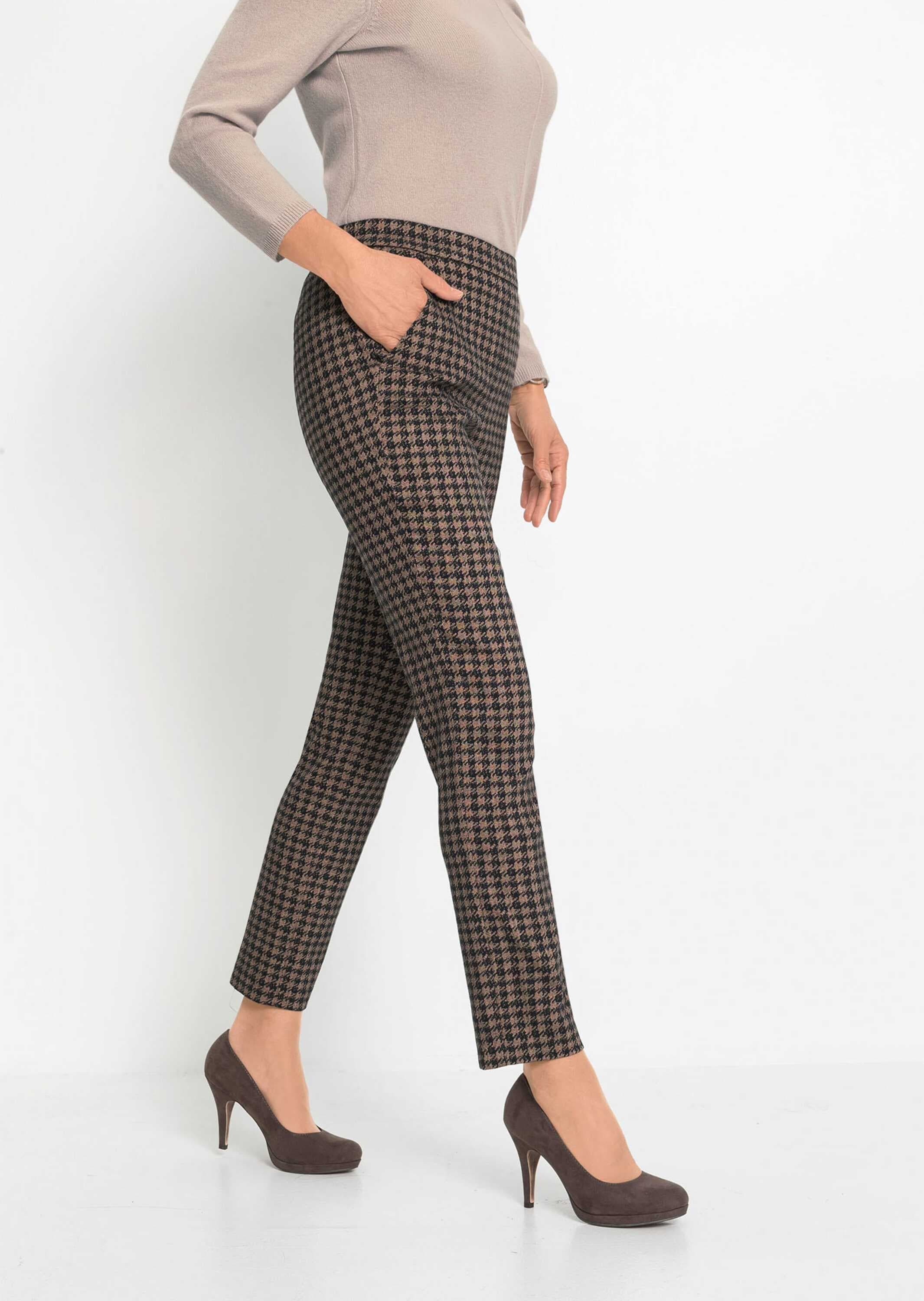 GOLDNER Schlupfhose »Kurzgröße Stretchbequeme Jacquard-Hose MARTHA«