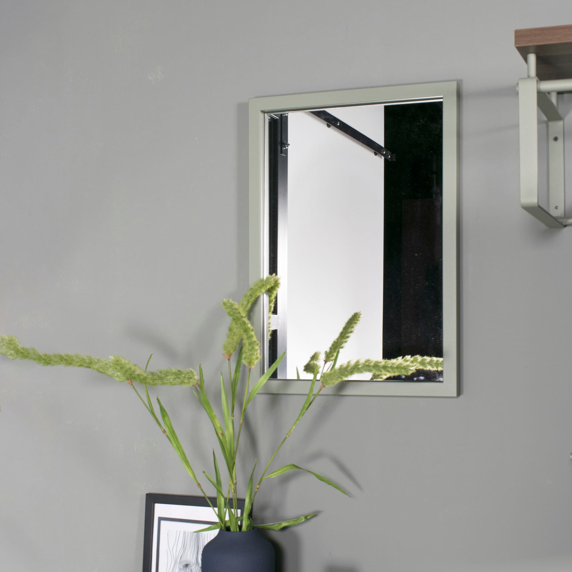 Spinder Design Wandspiegel »SENZA«, Metall, Breite 40 cm, Horizontal und vertikal befestigbar