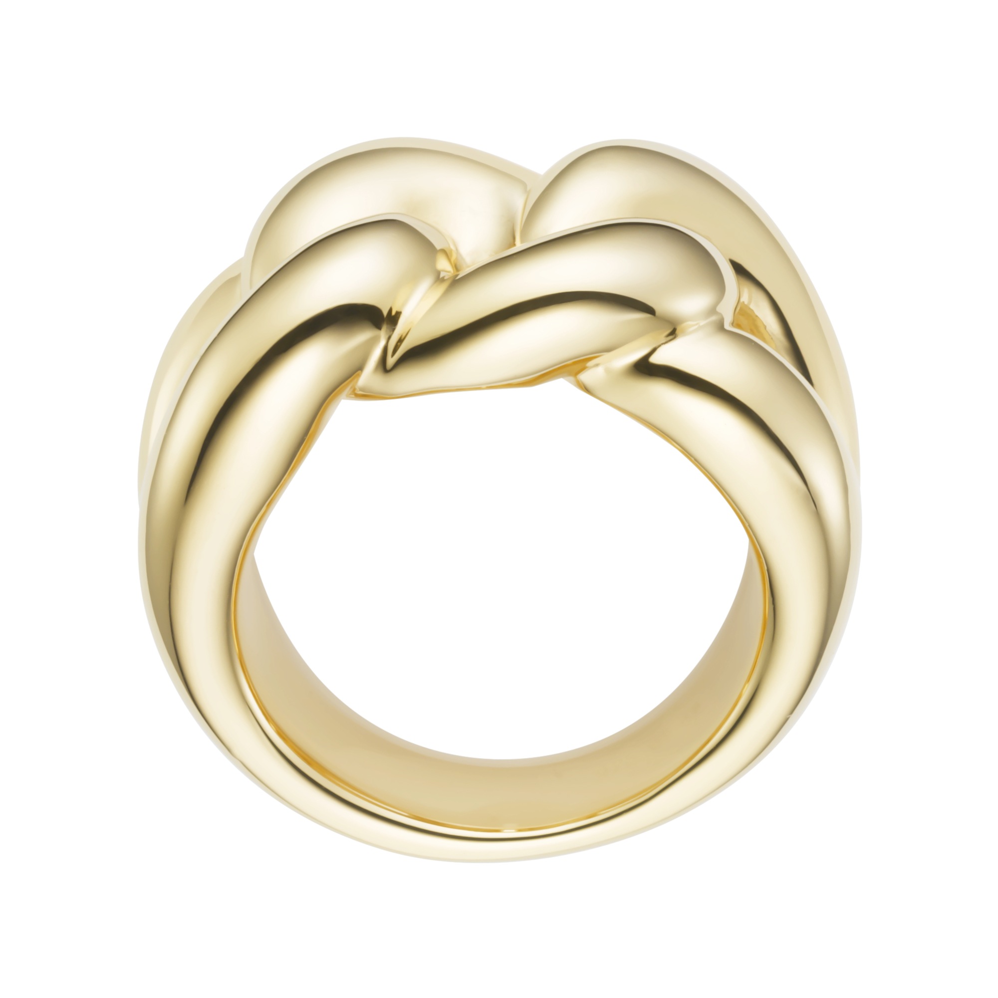GIORGIO MARTELLO MILANO Silberring »Ring in Panzerketten-Optik, vergoldet,Silber 925«