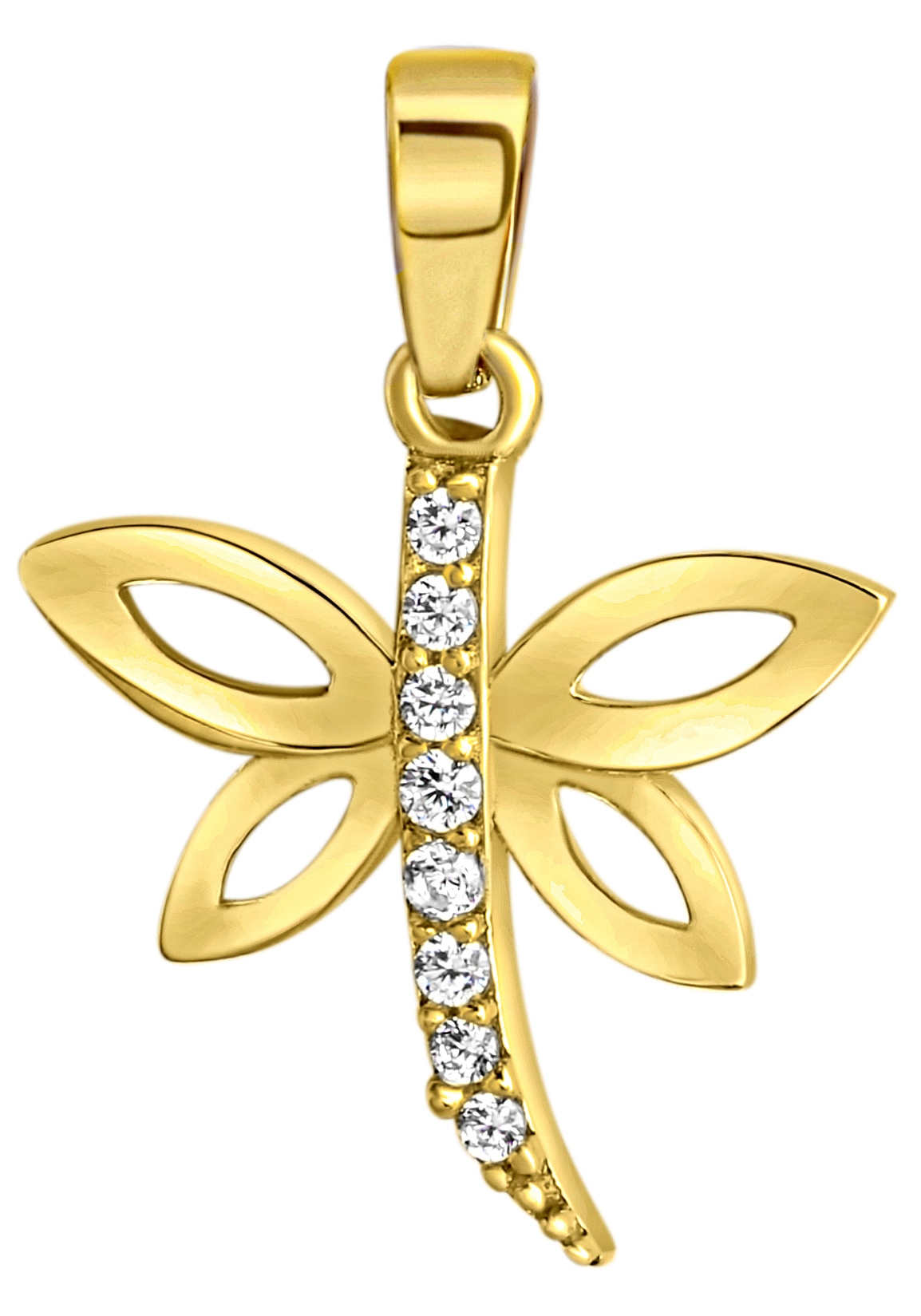 Kettenanhänger »Schmuck Geschenk Gold 375 Halsschmuck Anhänger Halskette Libelle«, mit...