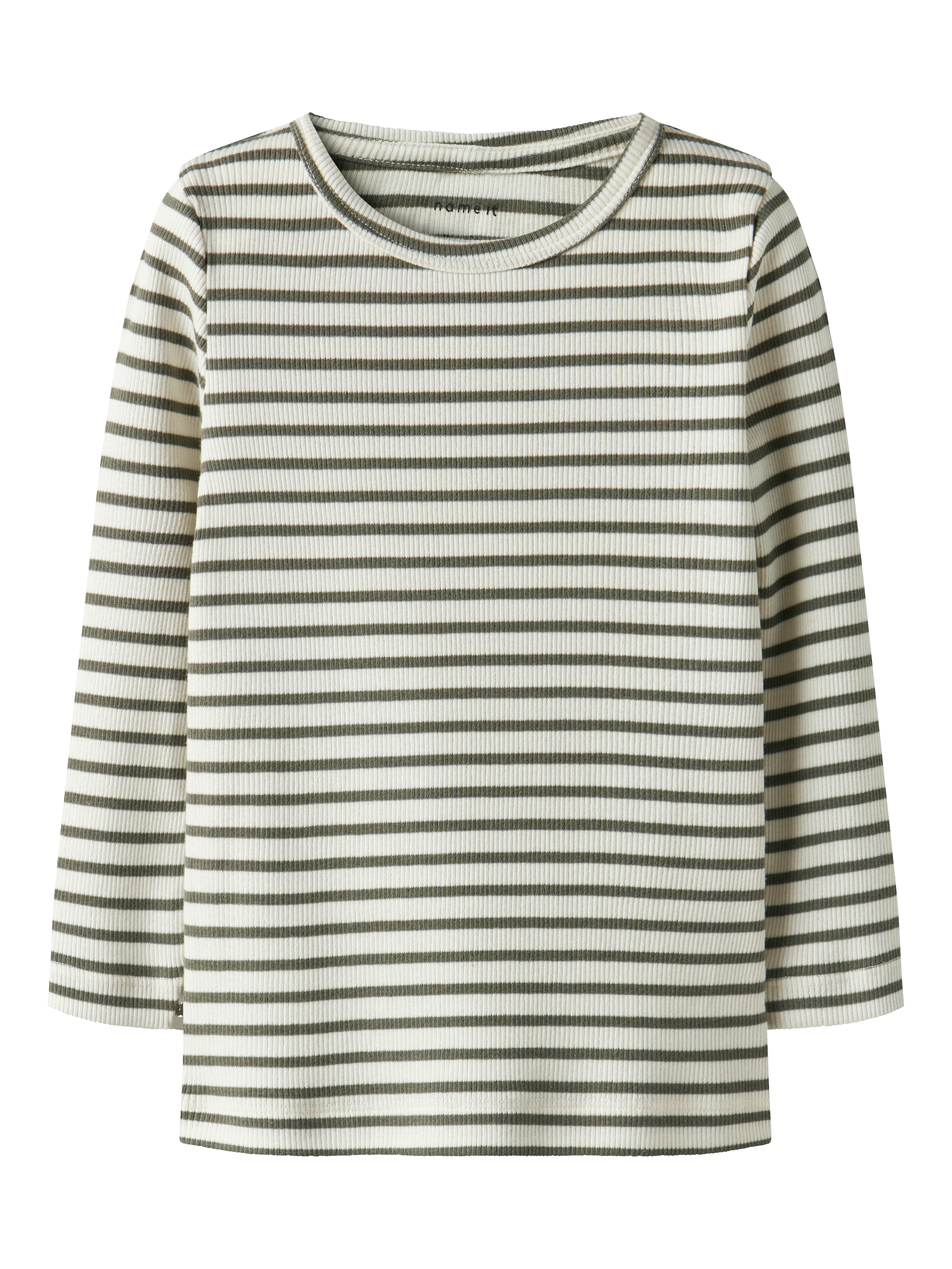 Name It Langarmshirt »NMNBANI LS XSL TOP NOOS«, Ringel-Look in toller Rippen-Qualität