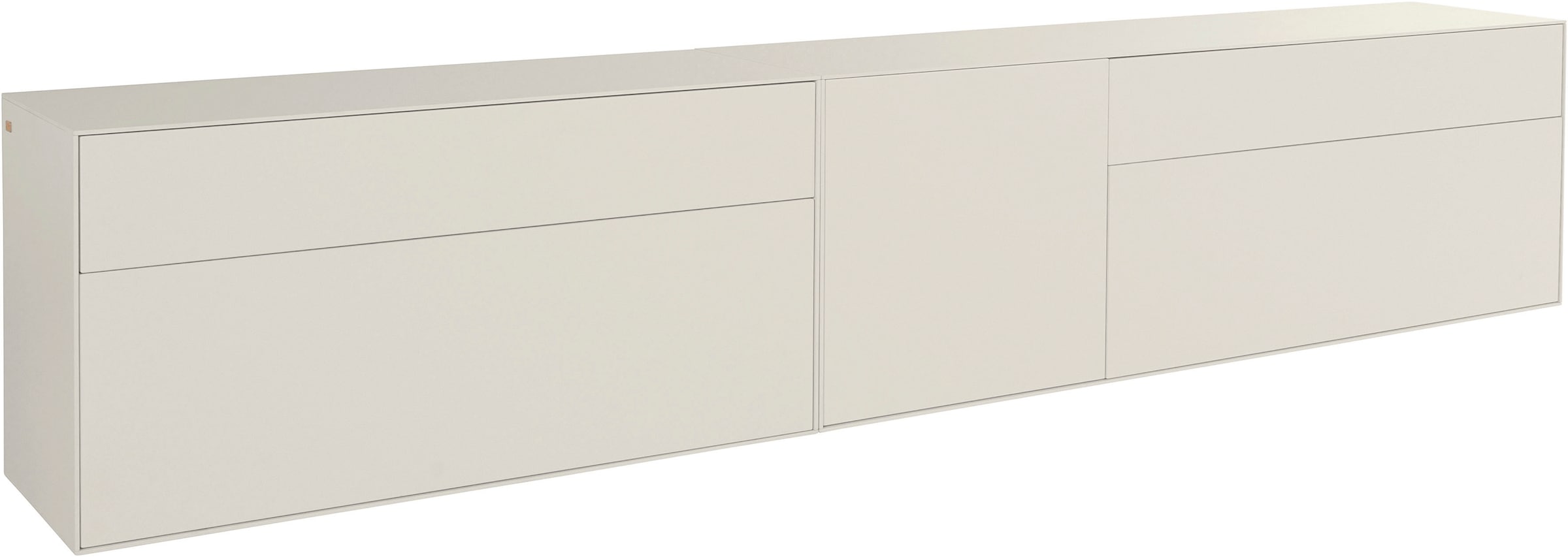 LeGer Home by Lena Gercke Lowboard »Essentials«, (2 St.), Breite: 279cm, MDF lackiert, Push-to-open-Funktion
