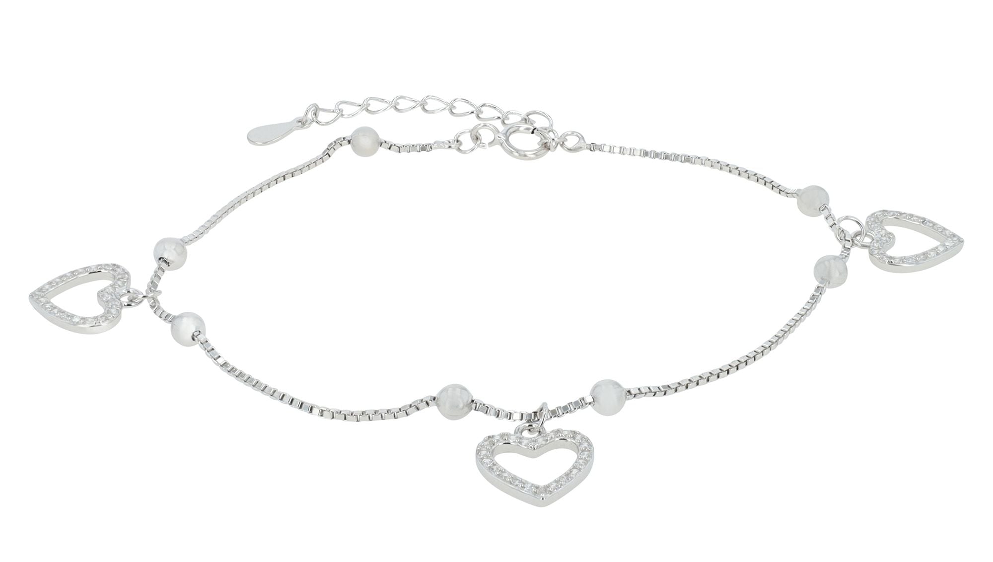 Adelia´s Kettenanhänger »Damen Anhänger ¿ Herzanhänger aus 925 Silber mit Zirkonia«