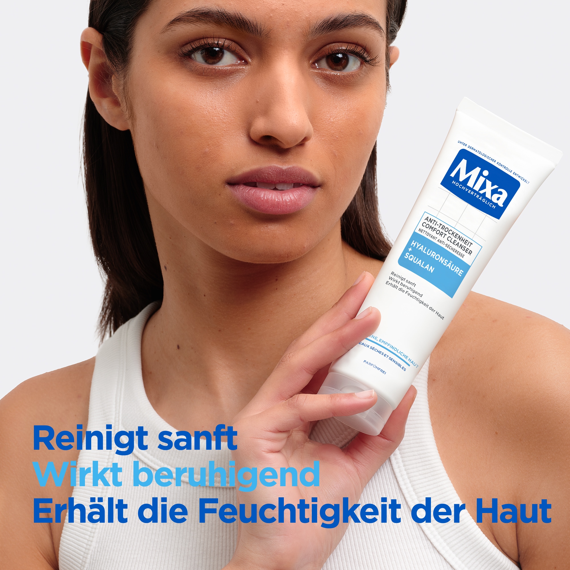 Mixa Gesichts-Reinigungsfluid »Mixa Anti-Trockenheit Comfort Cleanser«, mit hoher Wirkungskraft