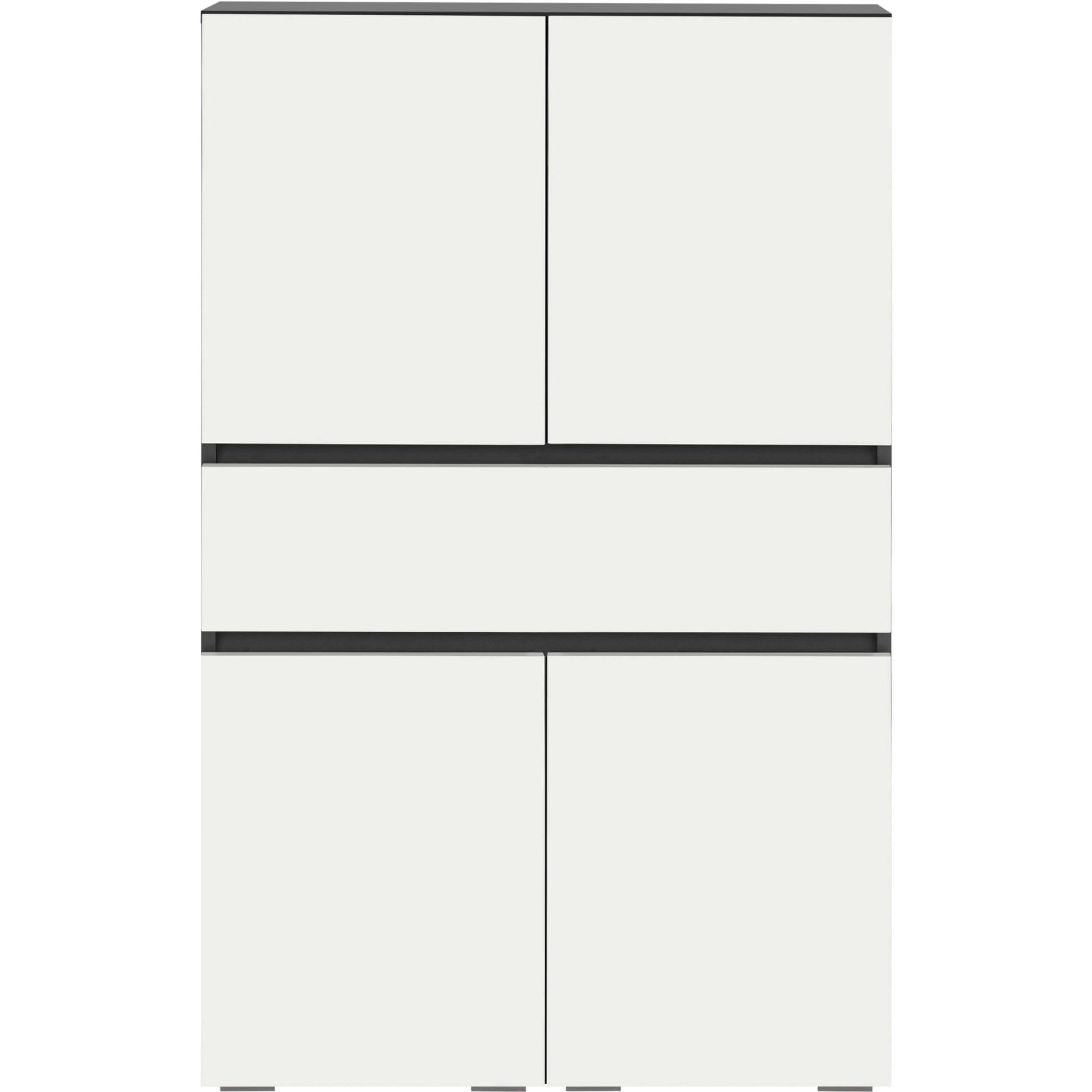 Home affaire Midischrank »Wisla«, mit 4 Türen & 1 Schublade, Breite 76 cm, Höhe 130 cm