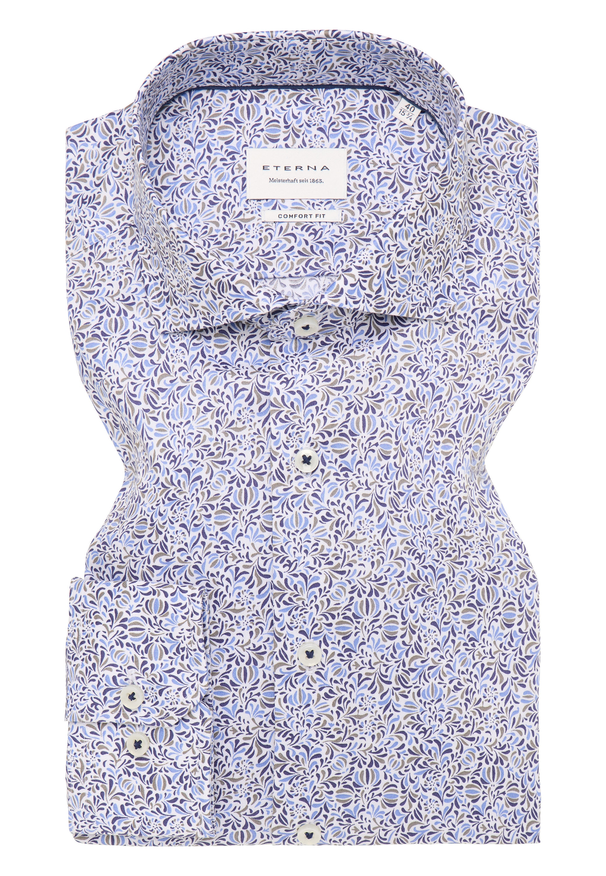 Eterna Langarmhemd »COMFORT FIT«, NON IRON (bügelfrei)