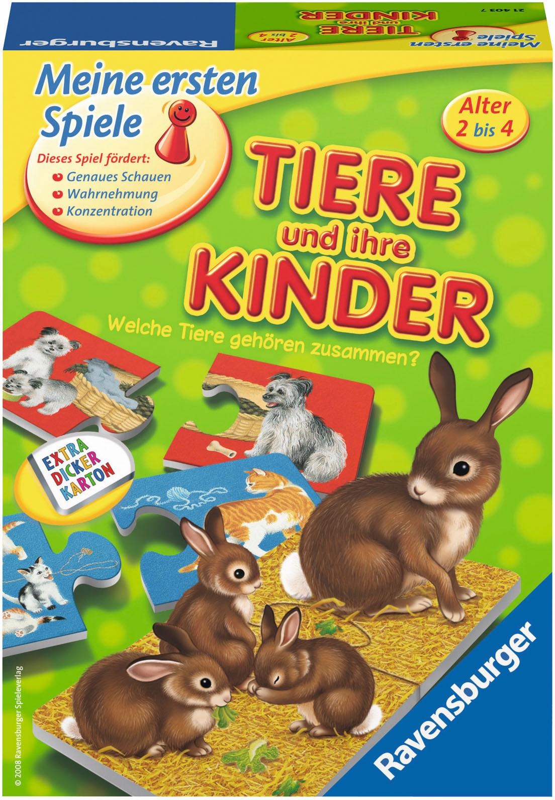 Ravensburger Spiel »Tiere und ihre Kinder«, Made in Europe, FSC® - schützt Wald - weltweit