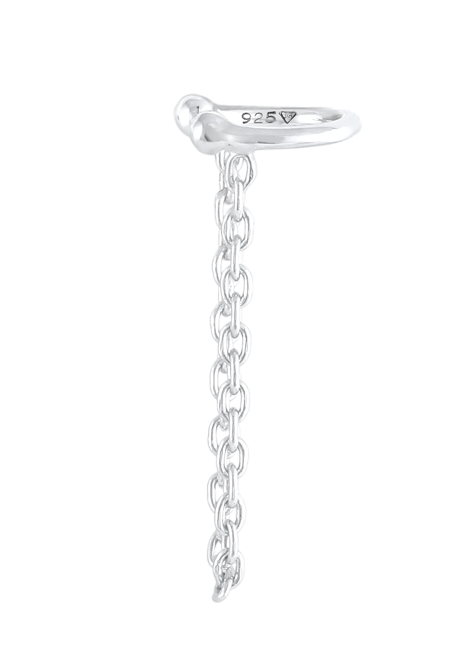 Elli Ohrklemme »Ohrringe Earcuff Klemme Kettchen 925 Silber«