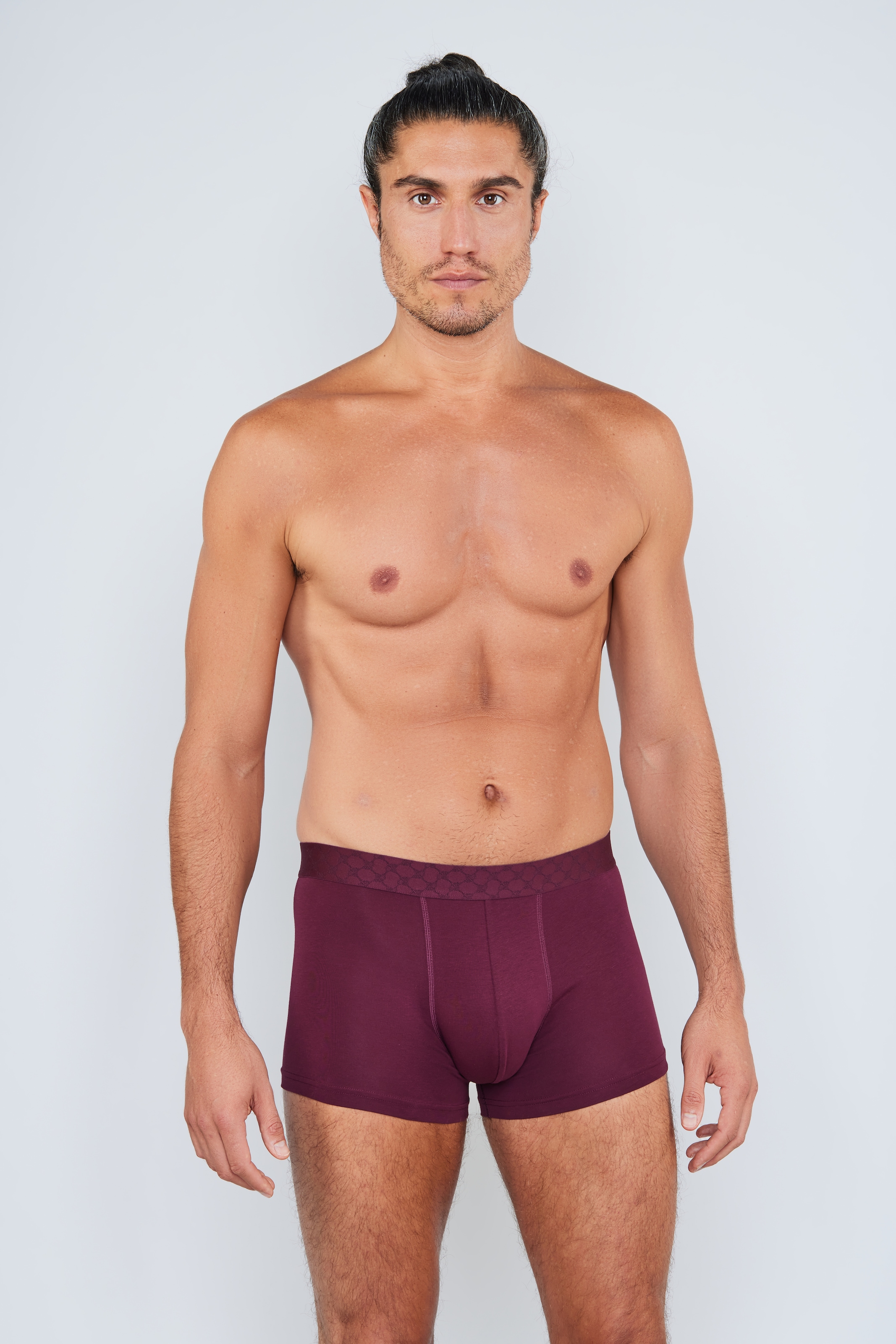 JOOP! Boxer »Everyday«, (3er Pack), Baumwoll-Mix, Cornflower-Design-Bund, elastisch, ohne Eingriff