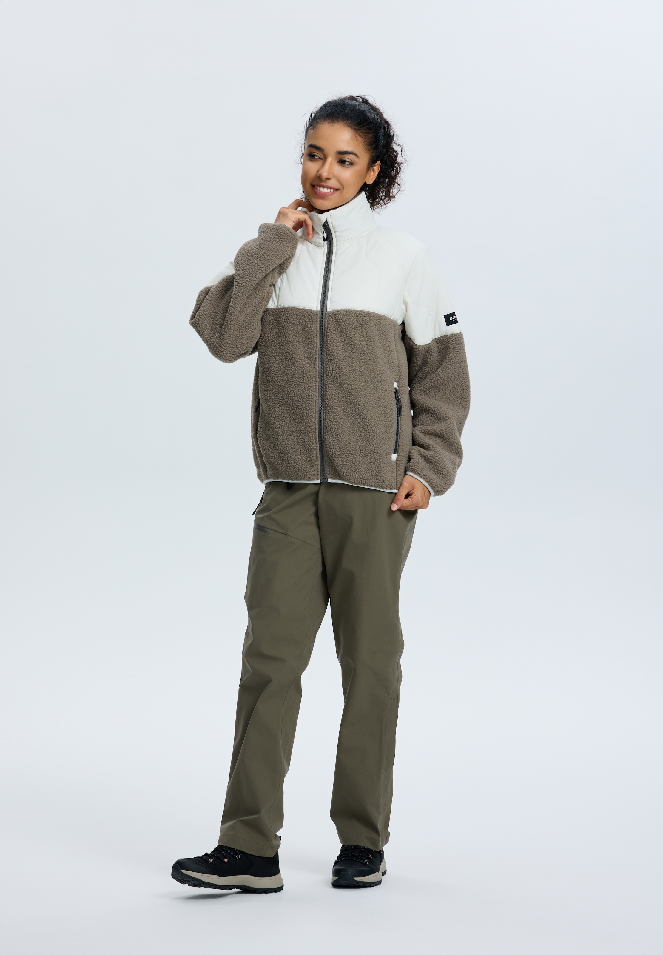 Icepeak Fleecejacke »MAUSTON« 1 Stk. tlg. für aktive Unternehmungen, aus Polyester, lässige Passform