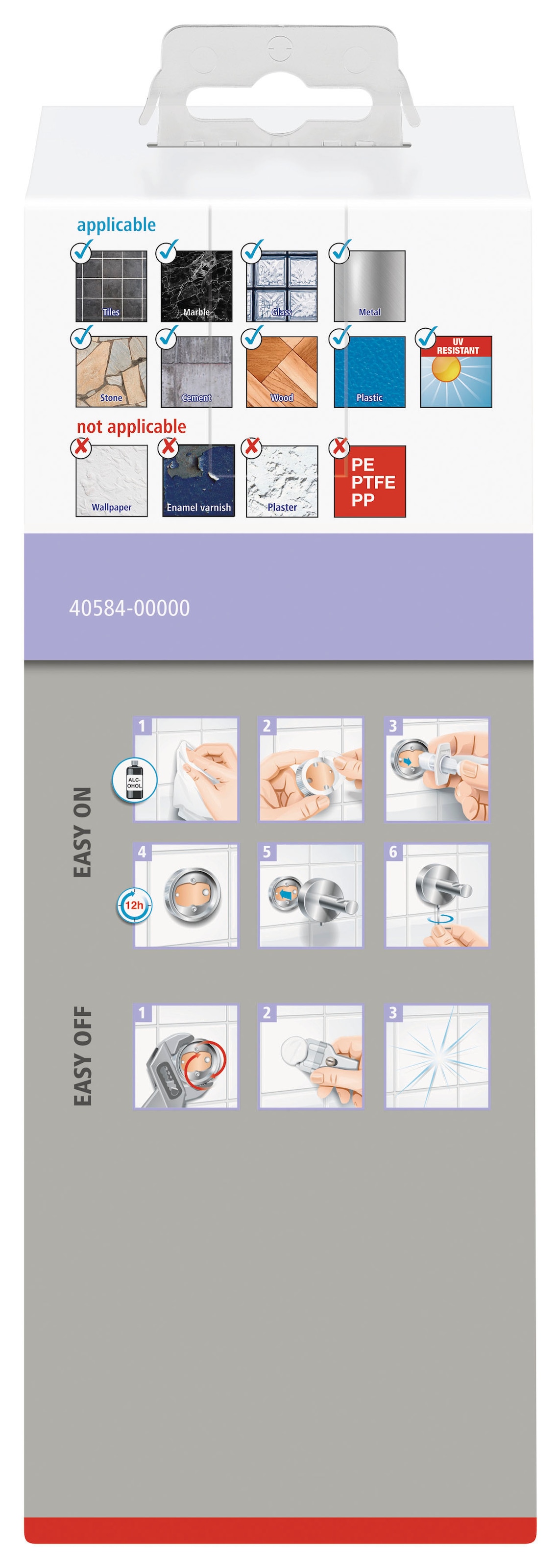 tesa Seifenspender »1x tesa MOON GREY Seifenspender« grau 11,9 cm : 7 cm : 17,1 cm