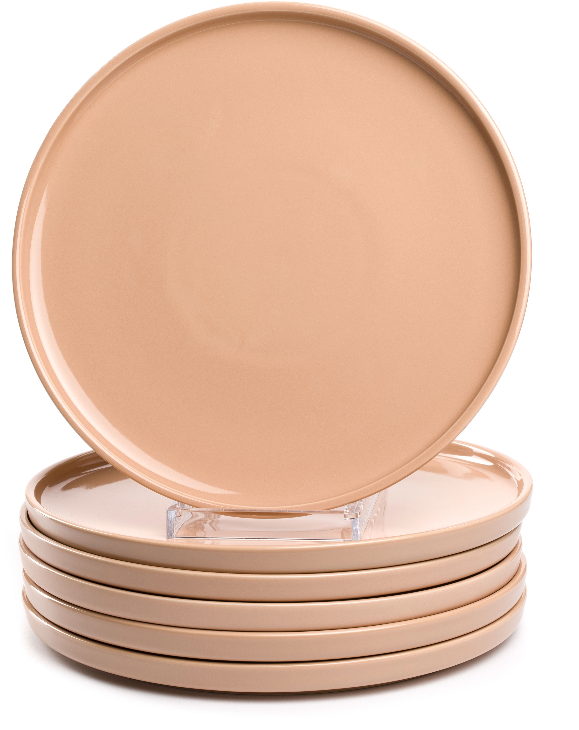 LEONARDO Teller-Set »Speiseteller ROMA, Keramikteller, ca. 27 cm, 6-teilig« Geschirr-Set, Service, spülmaschinengeeignet