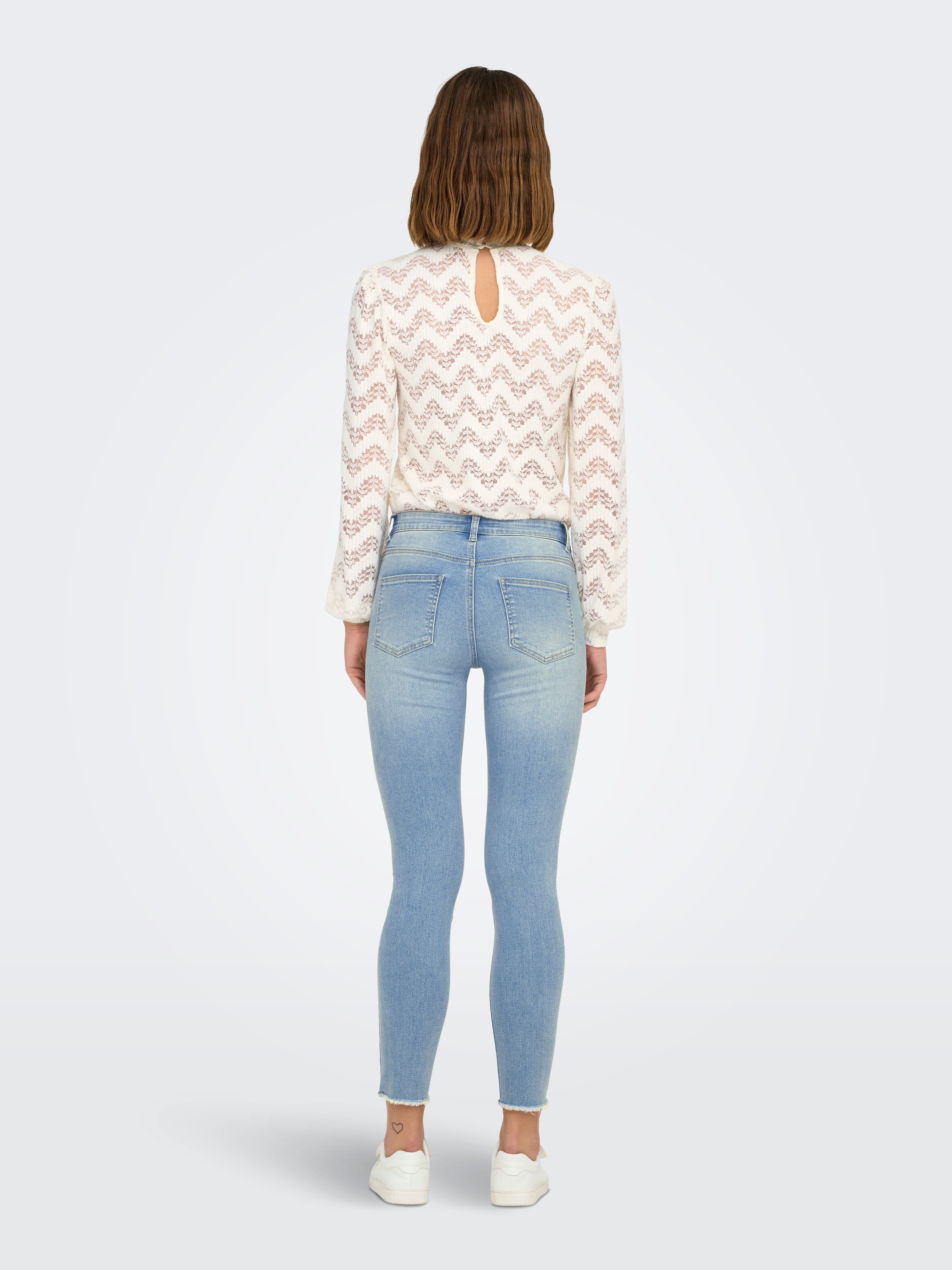 ONLY Skinny-fit-Jeans »ONLMIA MID WAIST BUTTON SK RW ANK BOX«