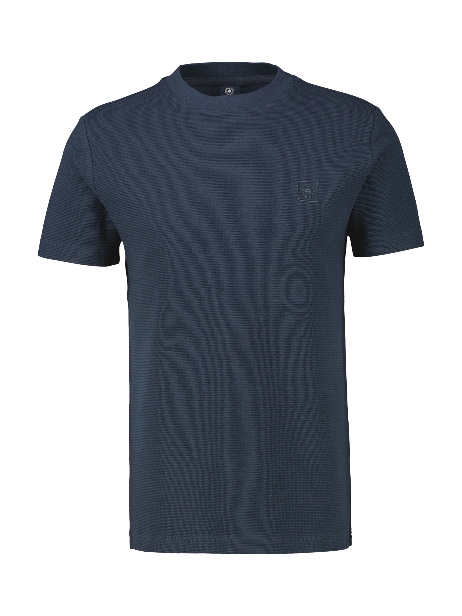 LERROS T-Shirt, in Waffel-Piqué und mit Logo-Badge