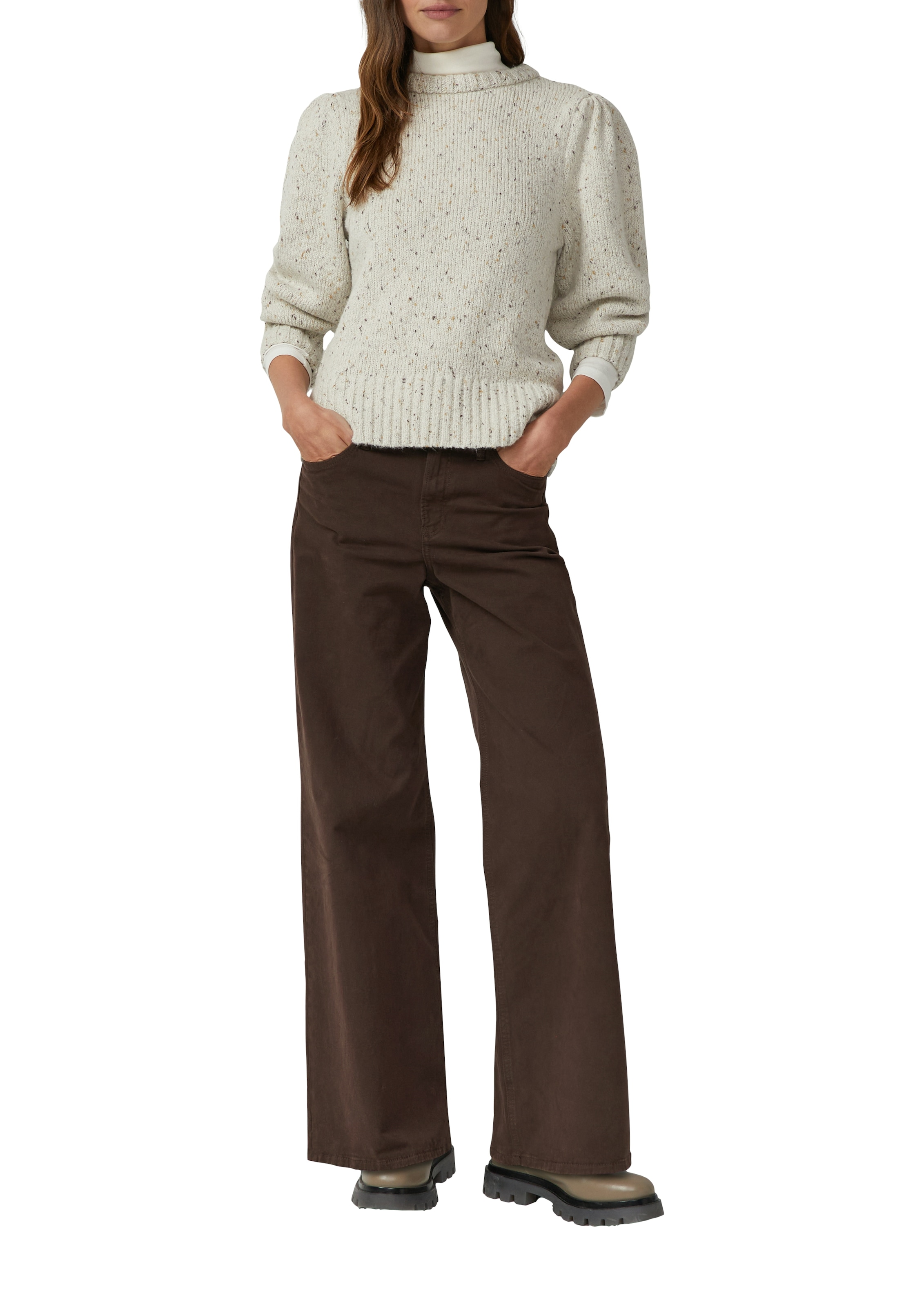 s.Oliver Strickpullover mit Puffärmeln