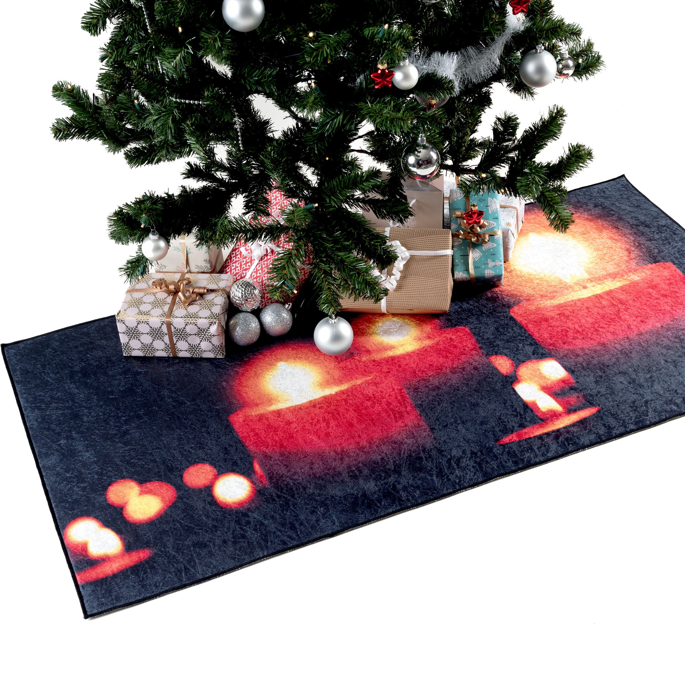 Sehrazat Teppich »Christmas 1226«, rechteckig, Weihnachten, waschbar, Unterlage  Weihnachtsbaum im OTTO-Shop | Kurzflor-Teppiche