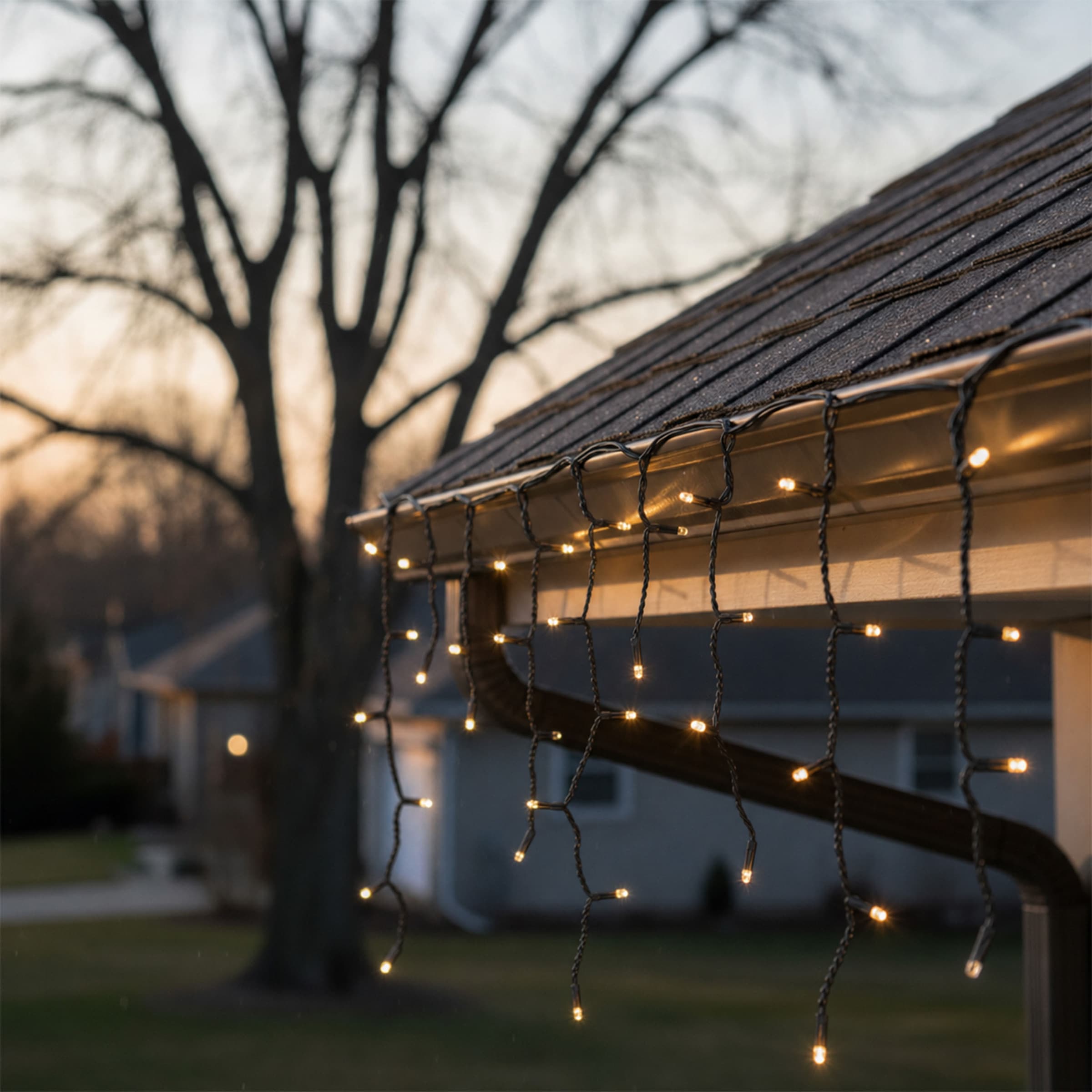 OTTO home LED-Lichterkette »in 3/6/12/18 u. 24 m Länge, Outdoor Indoor, Lichtfunktionen, Garten« warmweiß, 8 Modi, 6/18h Timer, schwarz o. weiß, außen, innen