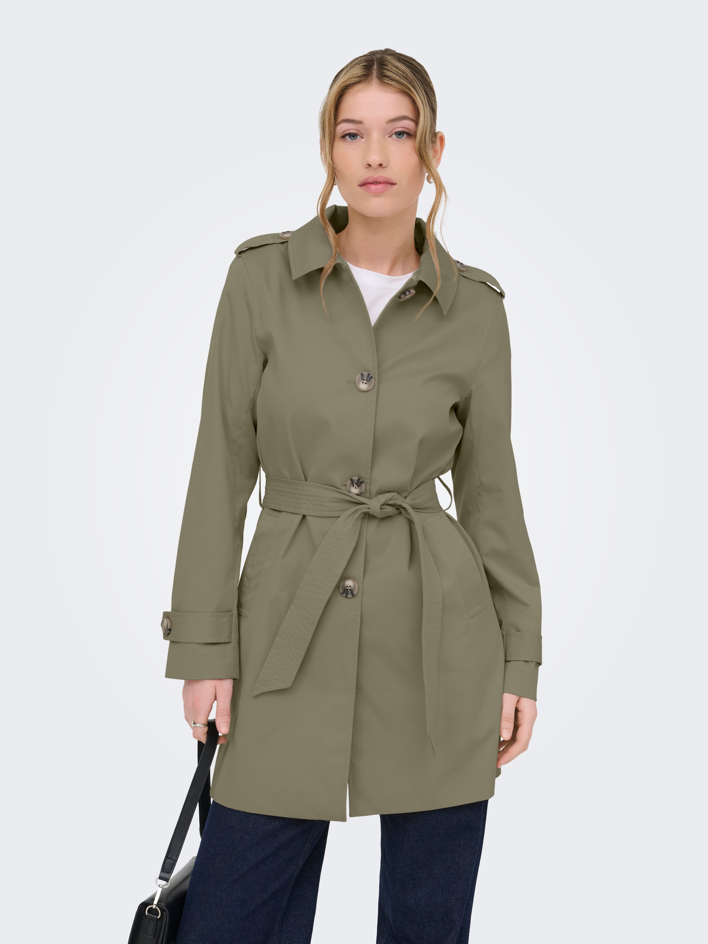 ONLY Trenchcoat »ONLDISA LIFE SB TRENCHCOAT CC OTW« klassischer Schnitt