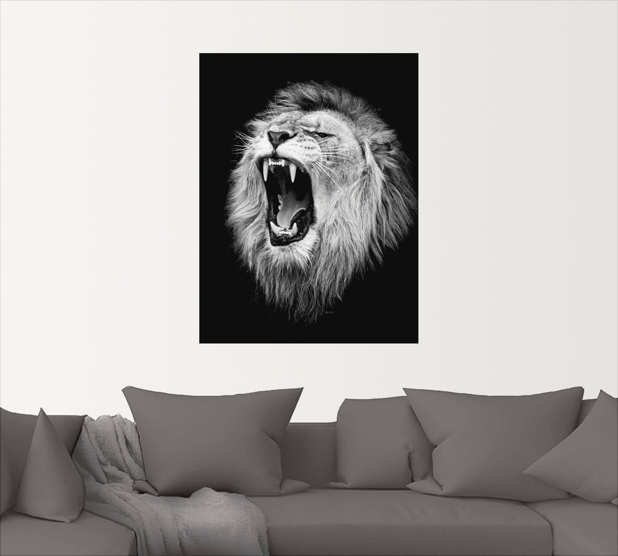 Artland Wandbild »Der Löwe«, Wildtiere, (1 St.), als Alubild, Outdoorbild, Leinwandbild, Poster, Wandaufkleber