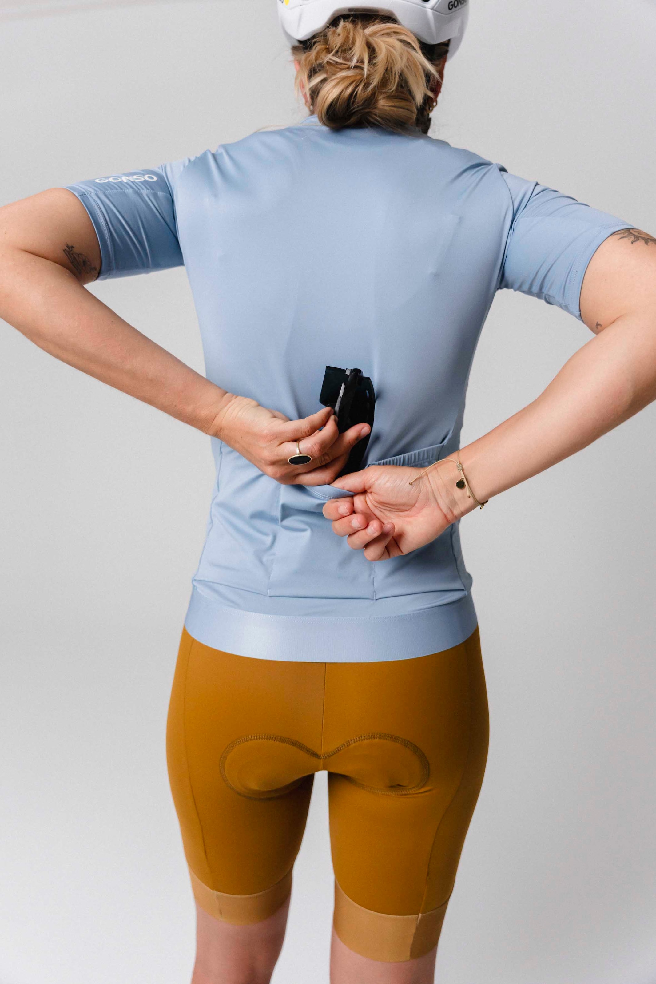 Gonso Radtrikot »Road Jersey W« Damen Fahrradtrikot kurzarm, Full-Zip Trikot, Rückentasche, Slim Fit