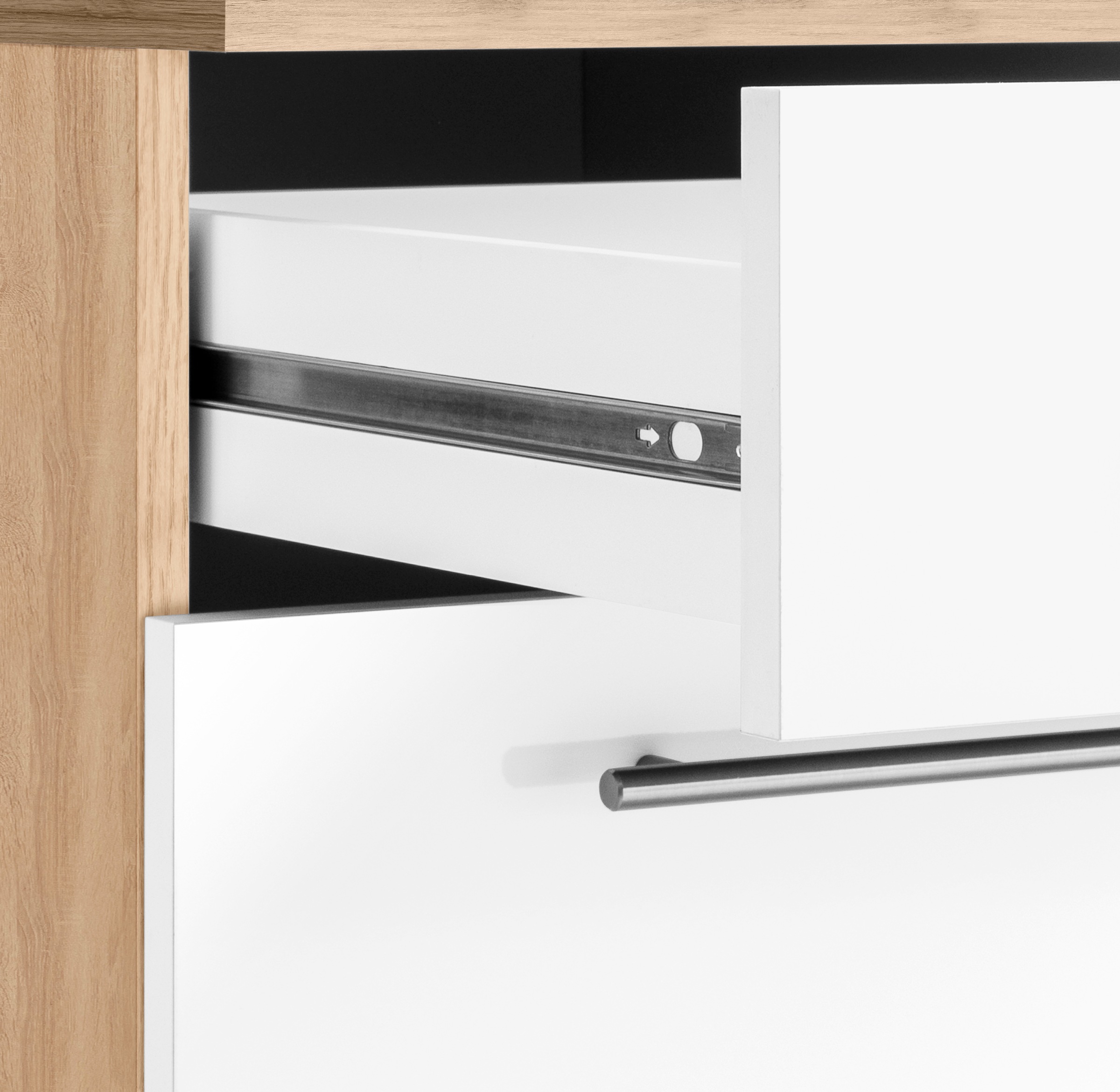 wiho Küchen Unterschrank »Cali« 50 cm breit, mit 2 großen Auszügen