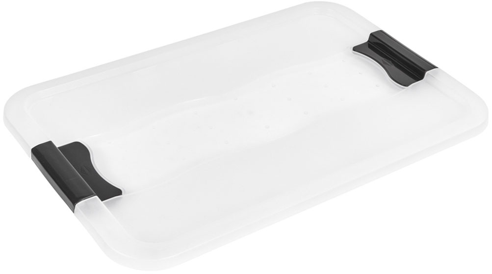 keeeper Aufbewahrungsbox »Konrad, Box mit Rollen, 3er Set, 52 L, 59,5 x 39,5 x 35 cm« durch Clips verschließbar, Griffe und Rollen am Boden