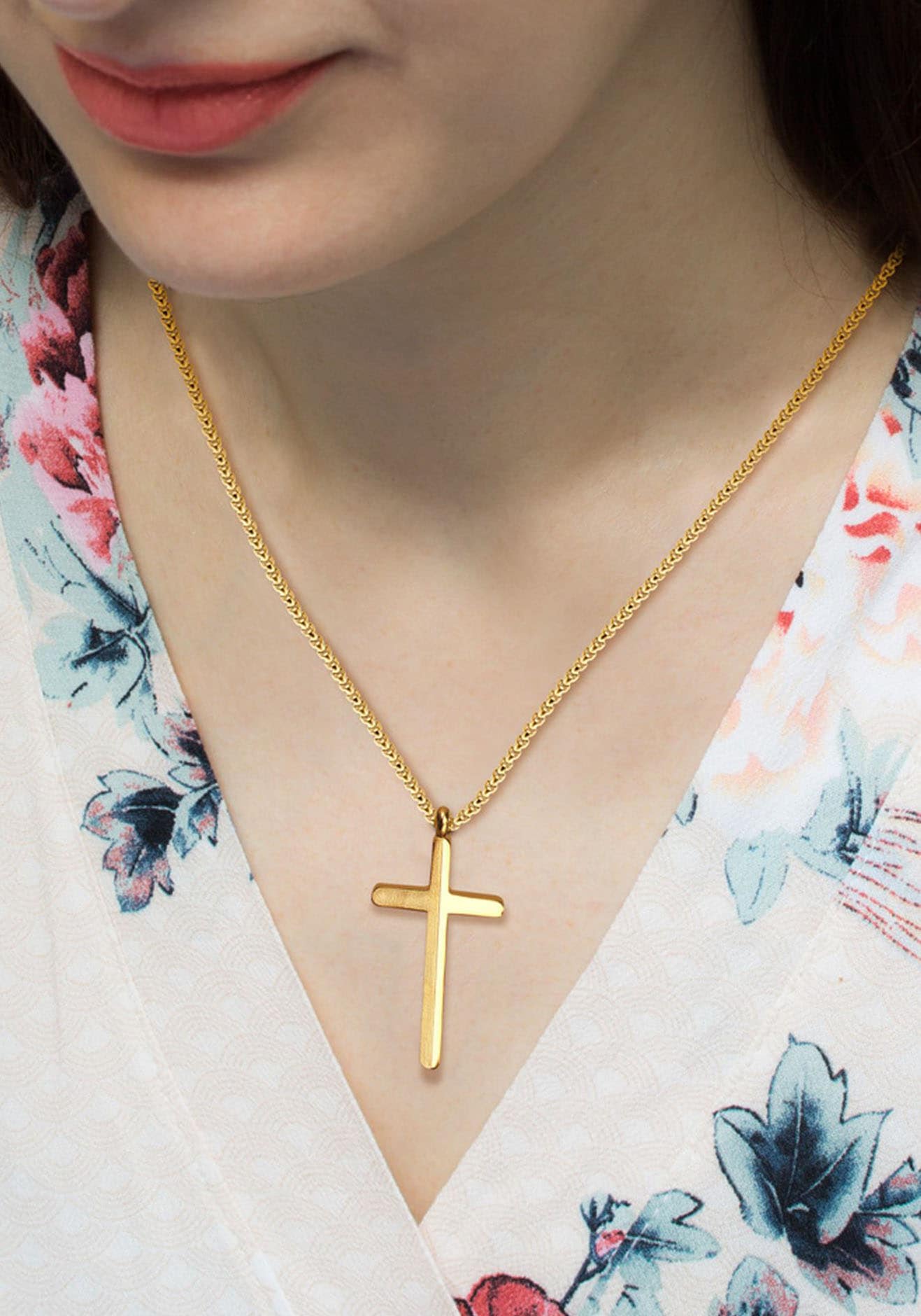 Firetti Kette mit Anhänger »Schmuck Geschenk Kreuz«