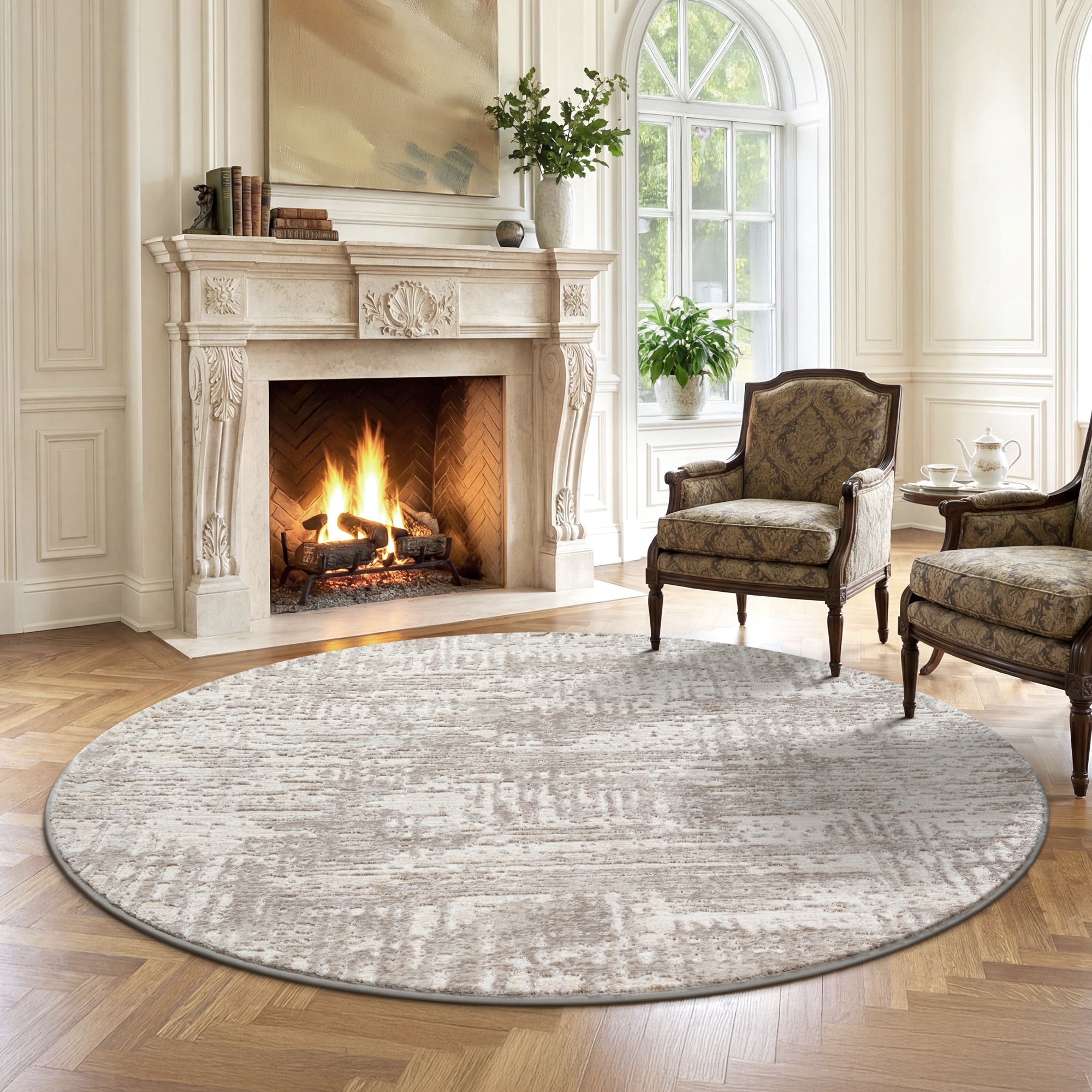 Sanat Teppich »Harmony 3216« rund 12 mm Höhe moderner Kurzflorteppich, Wohnzimmer, auch als Läufer