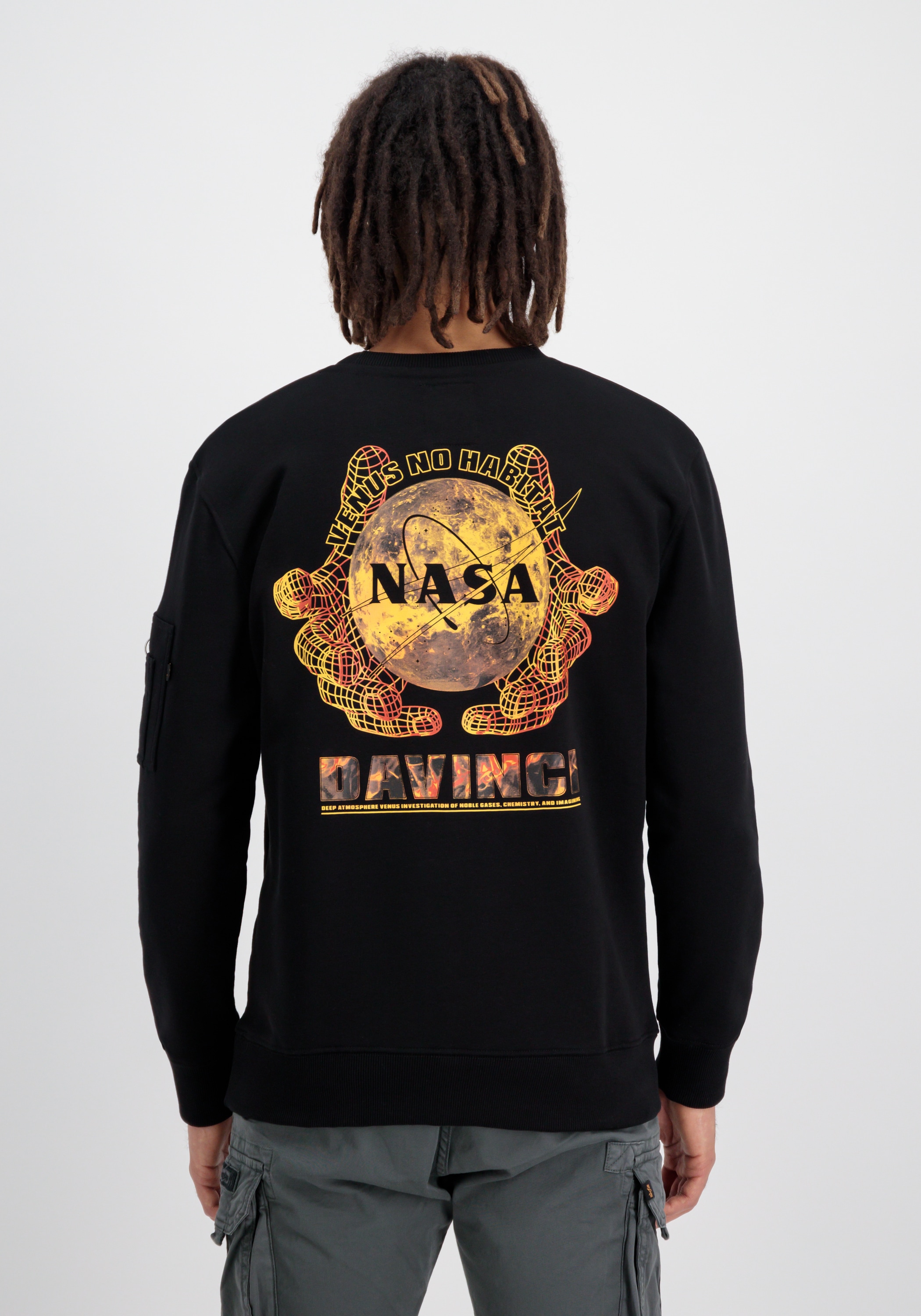 Alpha Industries Sweater »Alpha Industries Men - Sweatshirts NASA Davinci Sweater«