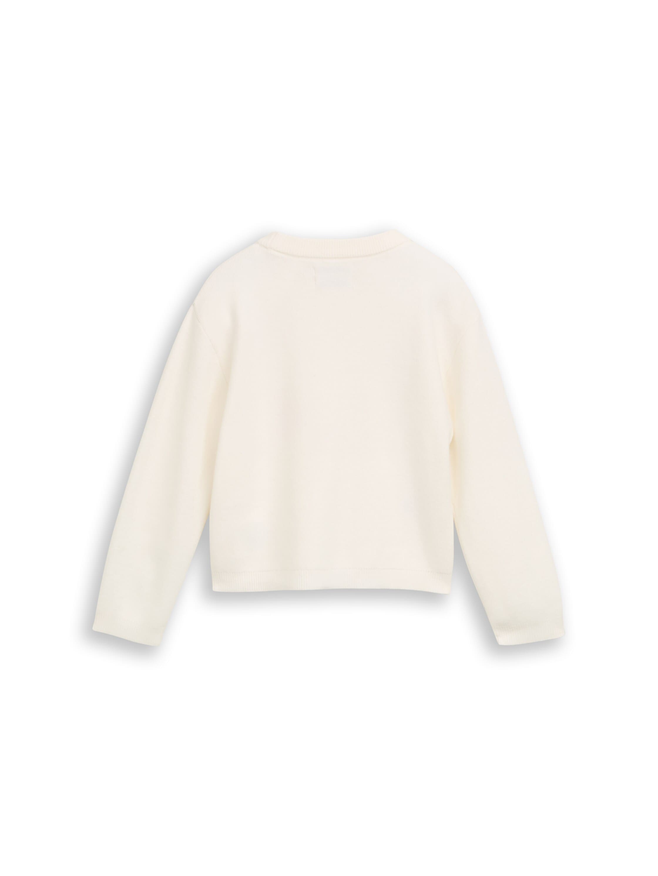 TOM TAILOR Strickpullover mit Stickereien, Rundhals