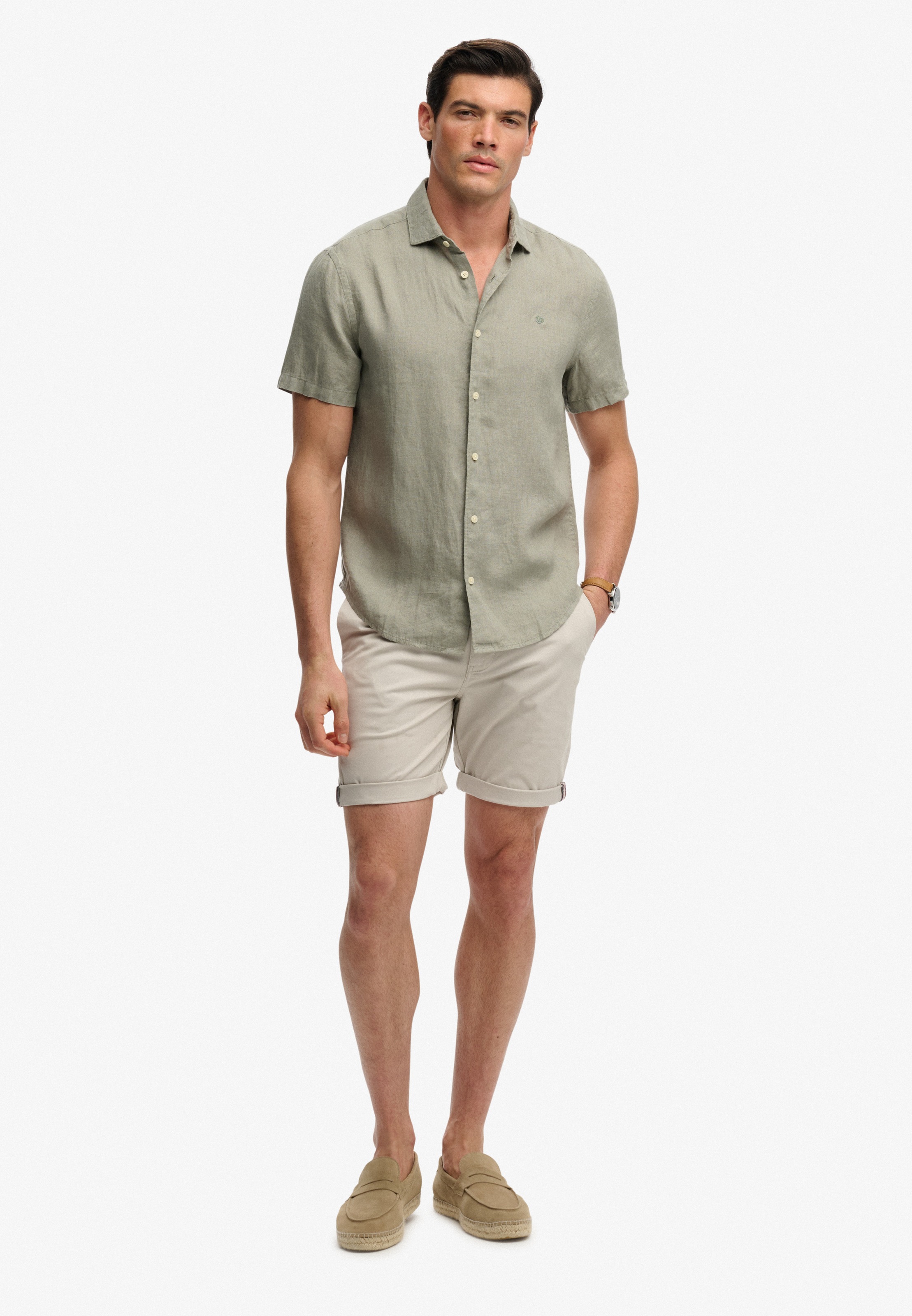 Superdry Leinenhemd »RIVIERA S/S LINEN SHIRT« aus 100% Leinen