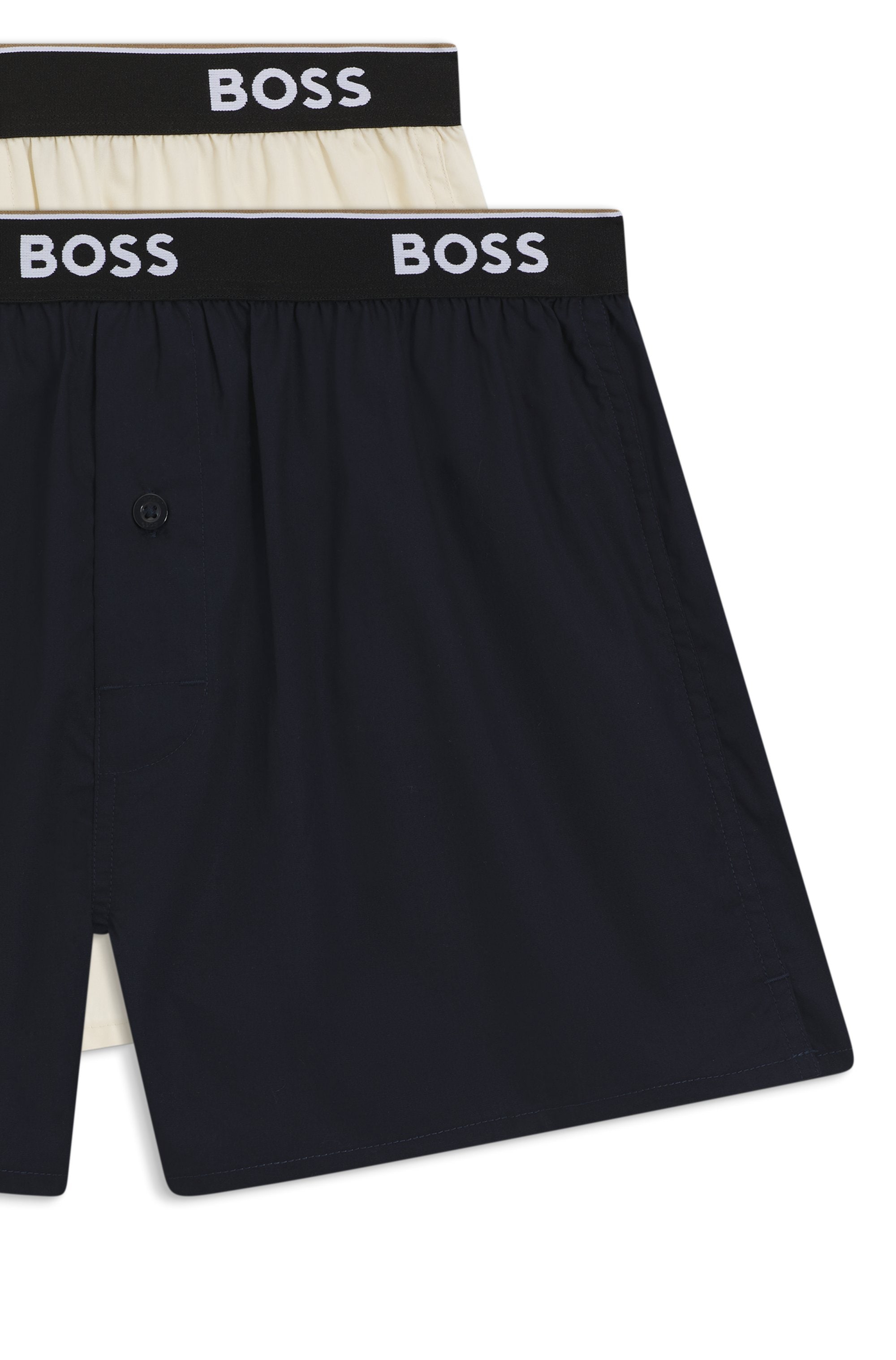 BOSS Pyjamashorts  aus Baumwolle, elastischer Bund