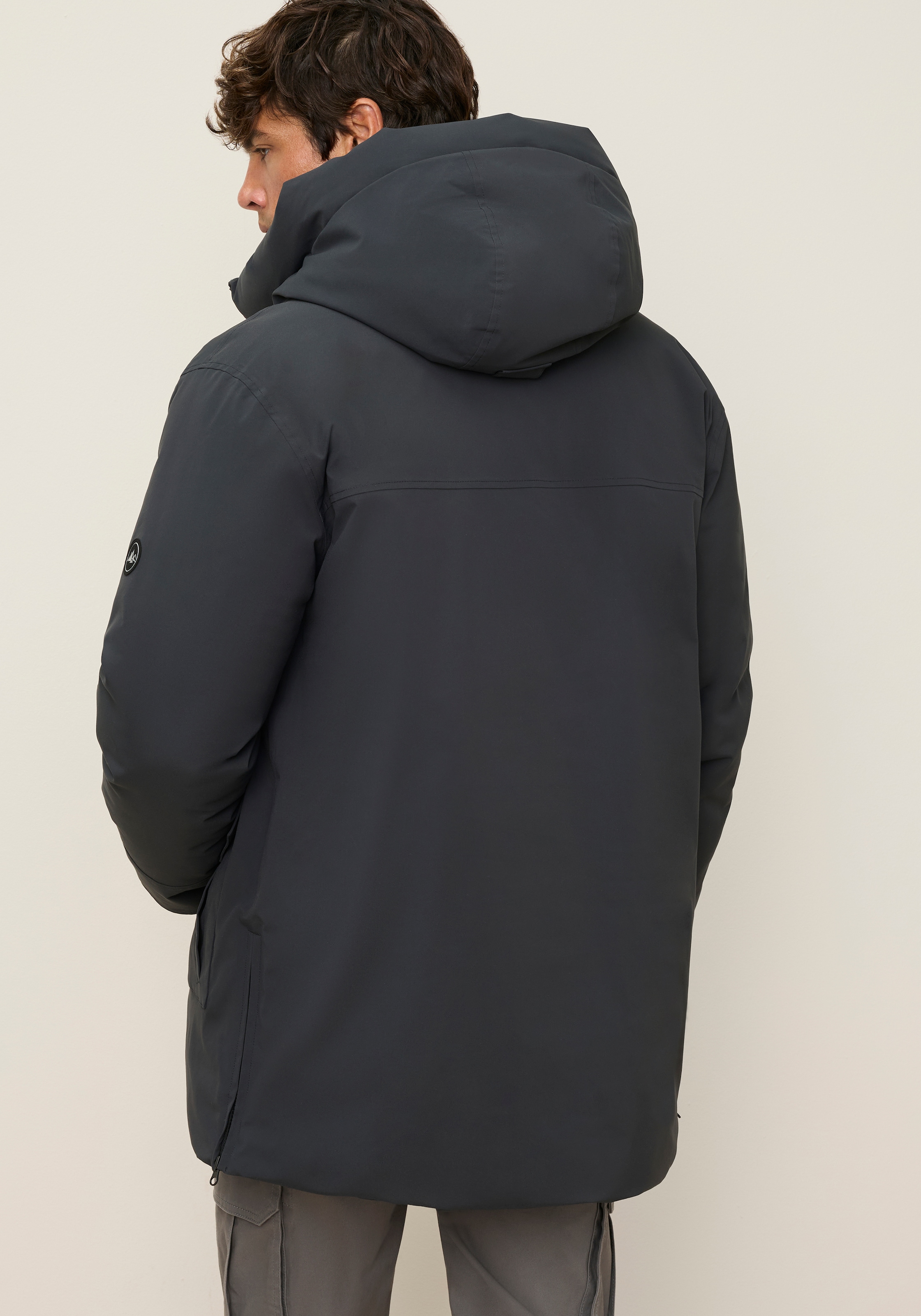 Polarino Funktionsparka mit Kapuze Ideal für den Winter mit großen Taschen und Kapuze
