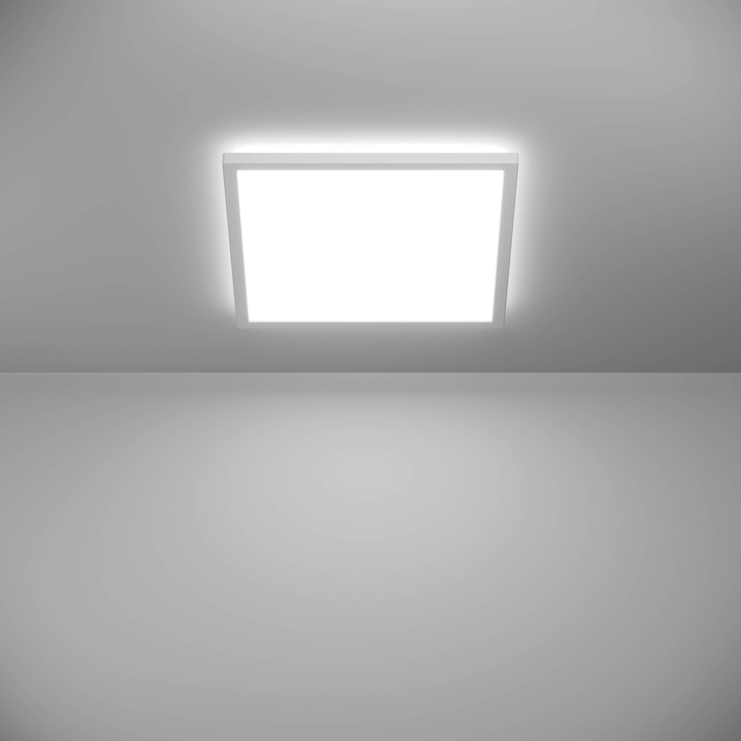 EGLO Deckenleuchte »Rovito Deckenlampe, Deckenbeleuchtung, Badlampe, Kunststoff, IP44« LED-Modul 1 Stk. Kaltweiß | Neutralweiß | Warmweiß Wand-/Deckenleuchte - L39 x B39 x H3 cm - weiß - 17,6W inkl.