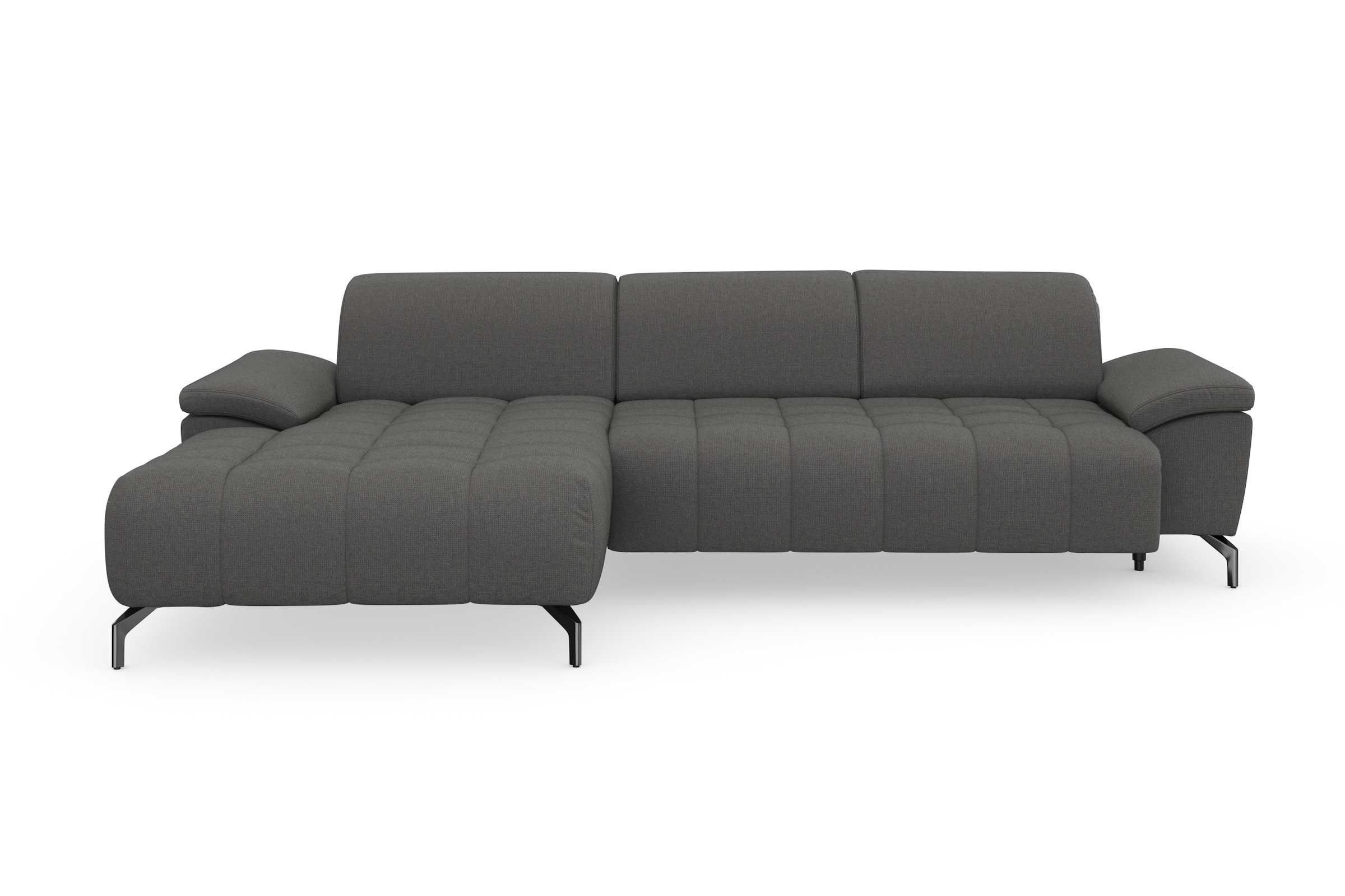 sit&more Ecksofa »Cool L-Form«, wahlweise mit Kopfteilverstellung und Vorziehsitz, motorisch