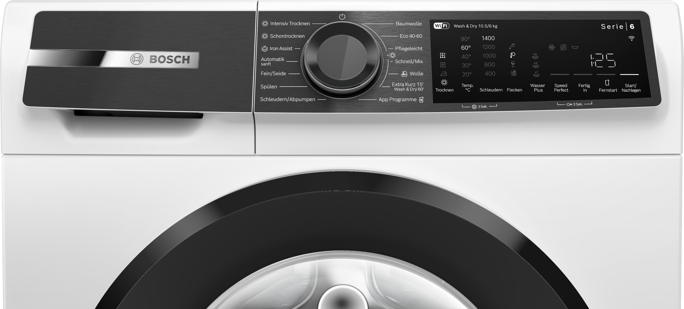 BOSCH Waschtrockner »WNG24443« Serie 6 10,5 kg /6 kg 70 dB(A) Waschen & Trocknen von bis zu 5kg Wäsche in einem Durchgang & Auto Dry