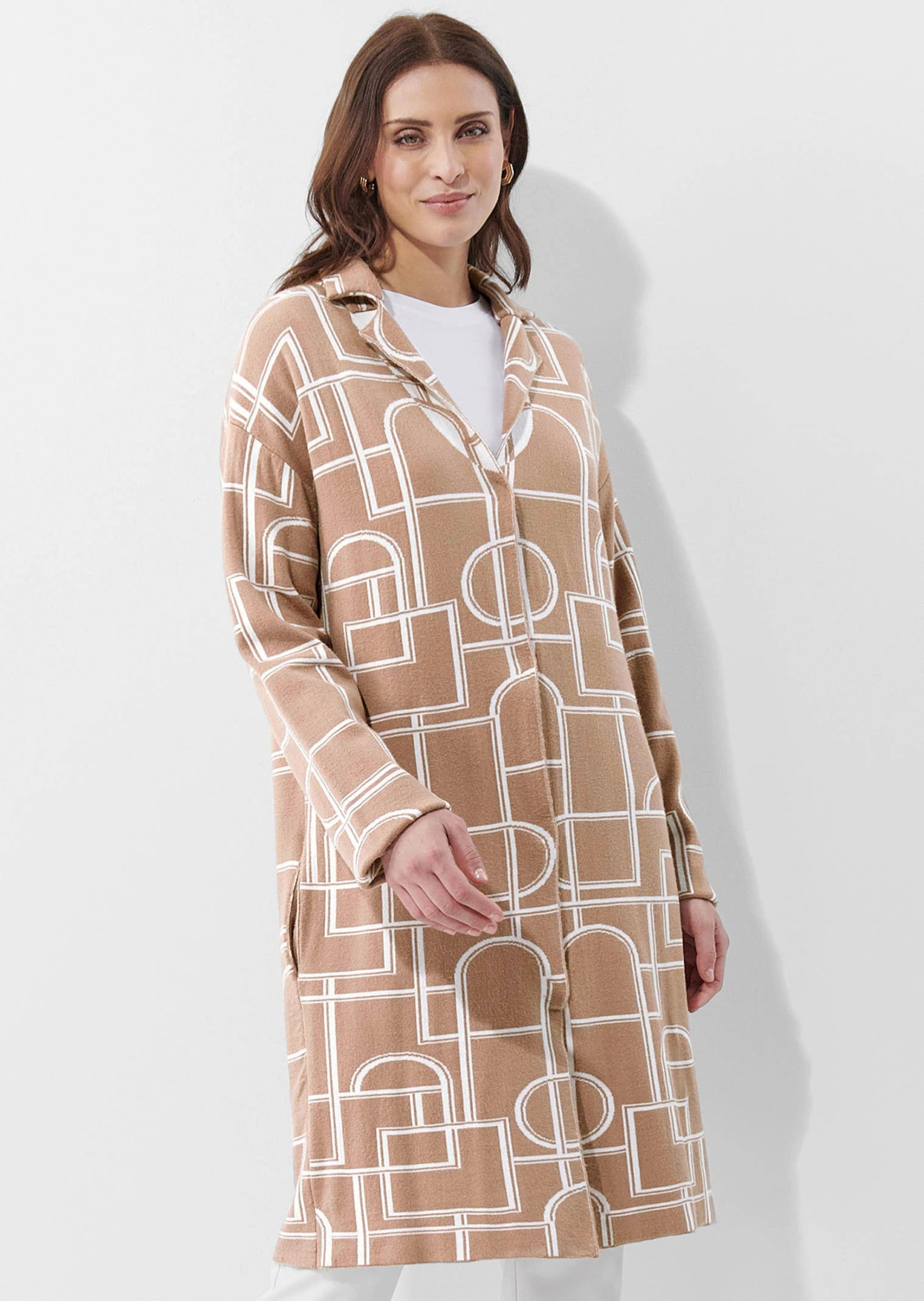 Alba Moda Langmantel »Strickmantel Strickmantel«