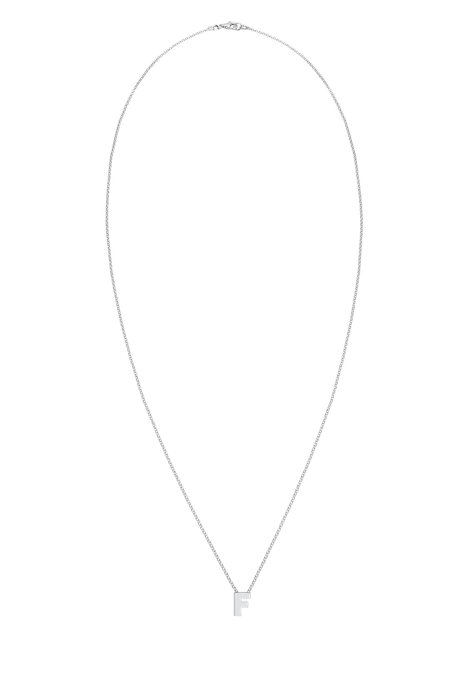 Elli Kette mit Anhänger »Halskette Buchstabe F Initialen 925 Sterling Silber«