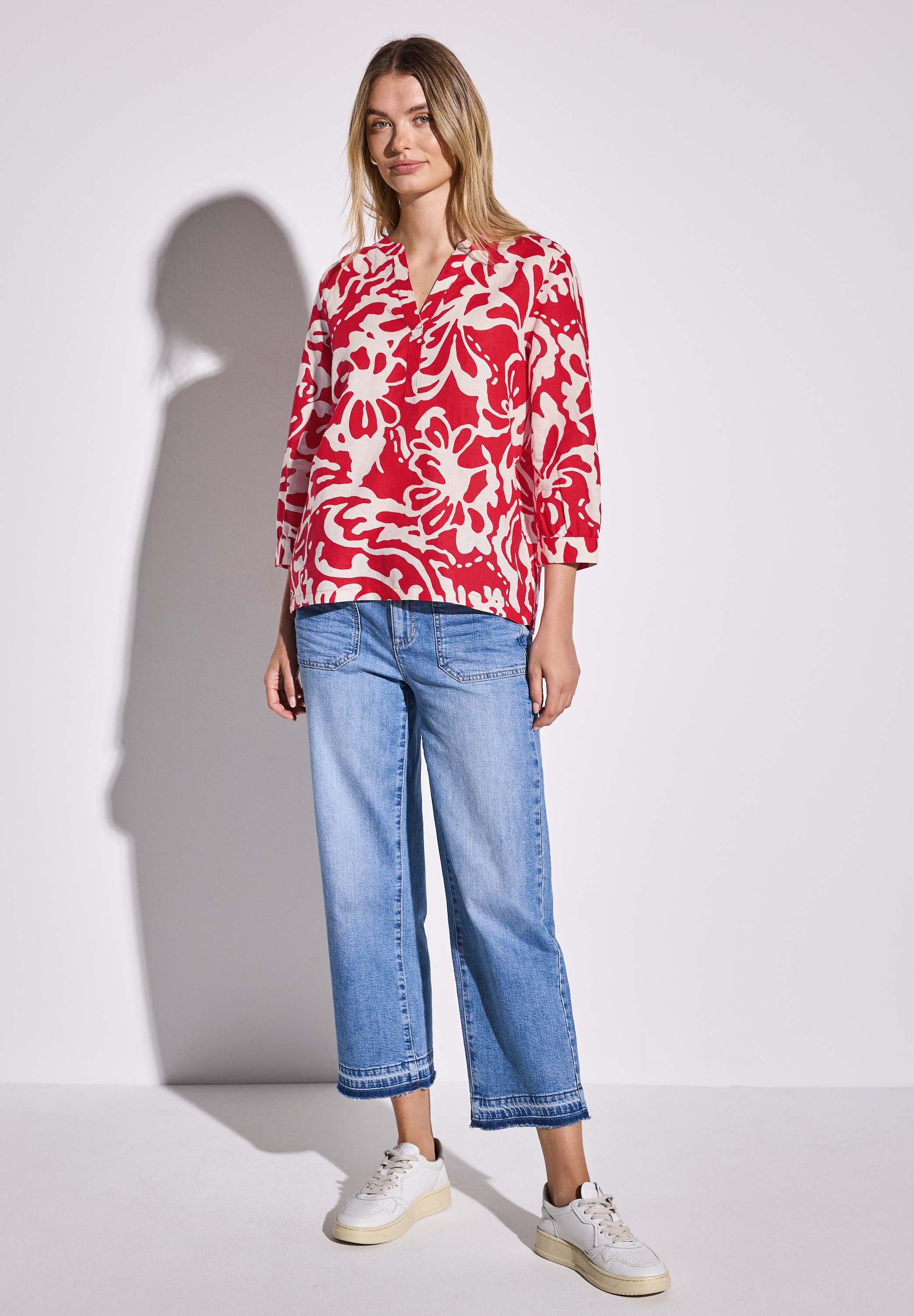 STREET ONE Klassische Bluse, mit All-Over Print