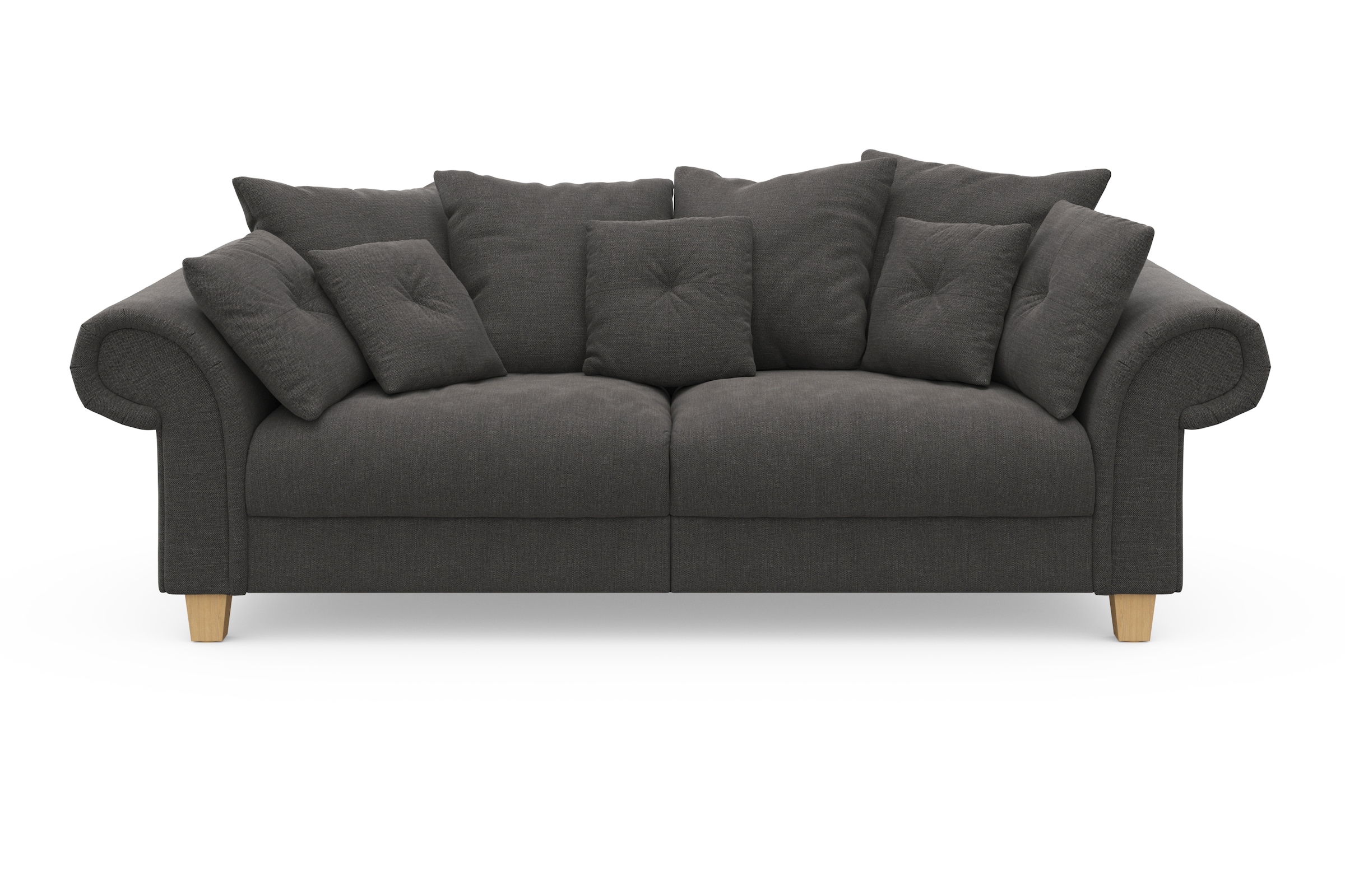 Home affaire Big-Sofa »Queenie Megasofa«, mit bei viele weichem und zeitlosem kuschelige OTTO Sitzkomfort St.), Design, (2 Kissen