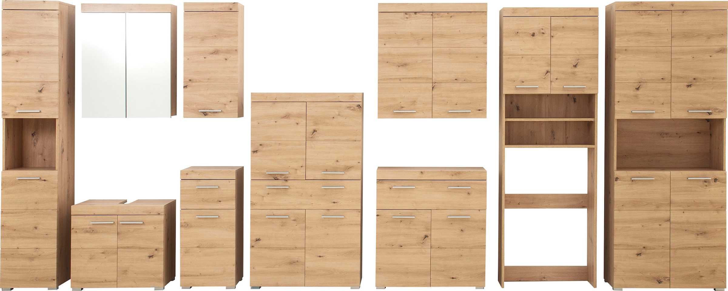 welltime Hängeschrank »Avena« Badschrank mit 1 Tür & 1 Boden - (B/T/H) 37/23/77 cm