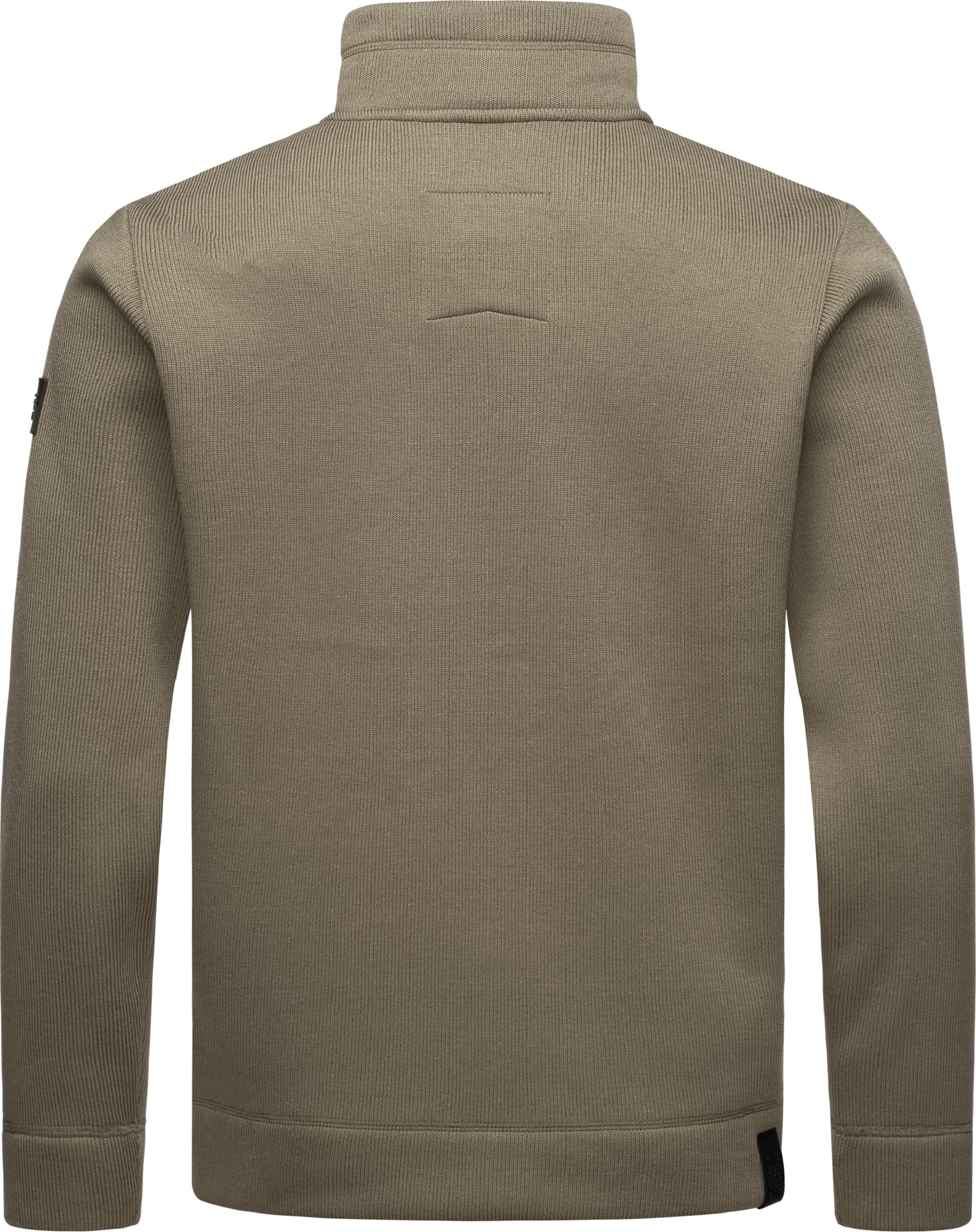Ragwear Sweatjacke »Sweatjacke Fabbian Collar«, Kontrastbesätze