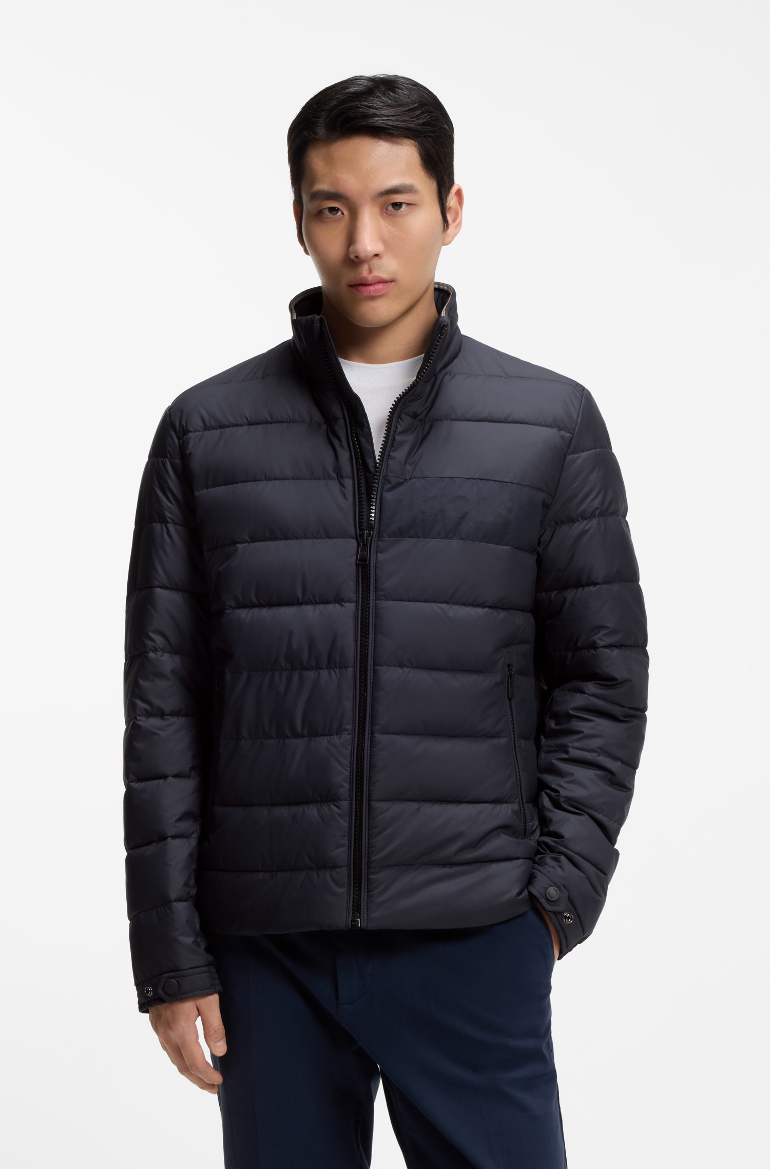 BOSS Steppjacke »Cenitos Premium Menswear« mit Stehkragen, regular fit