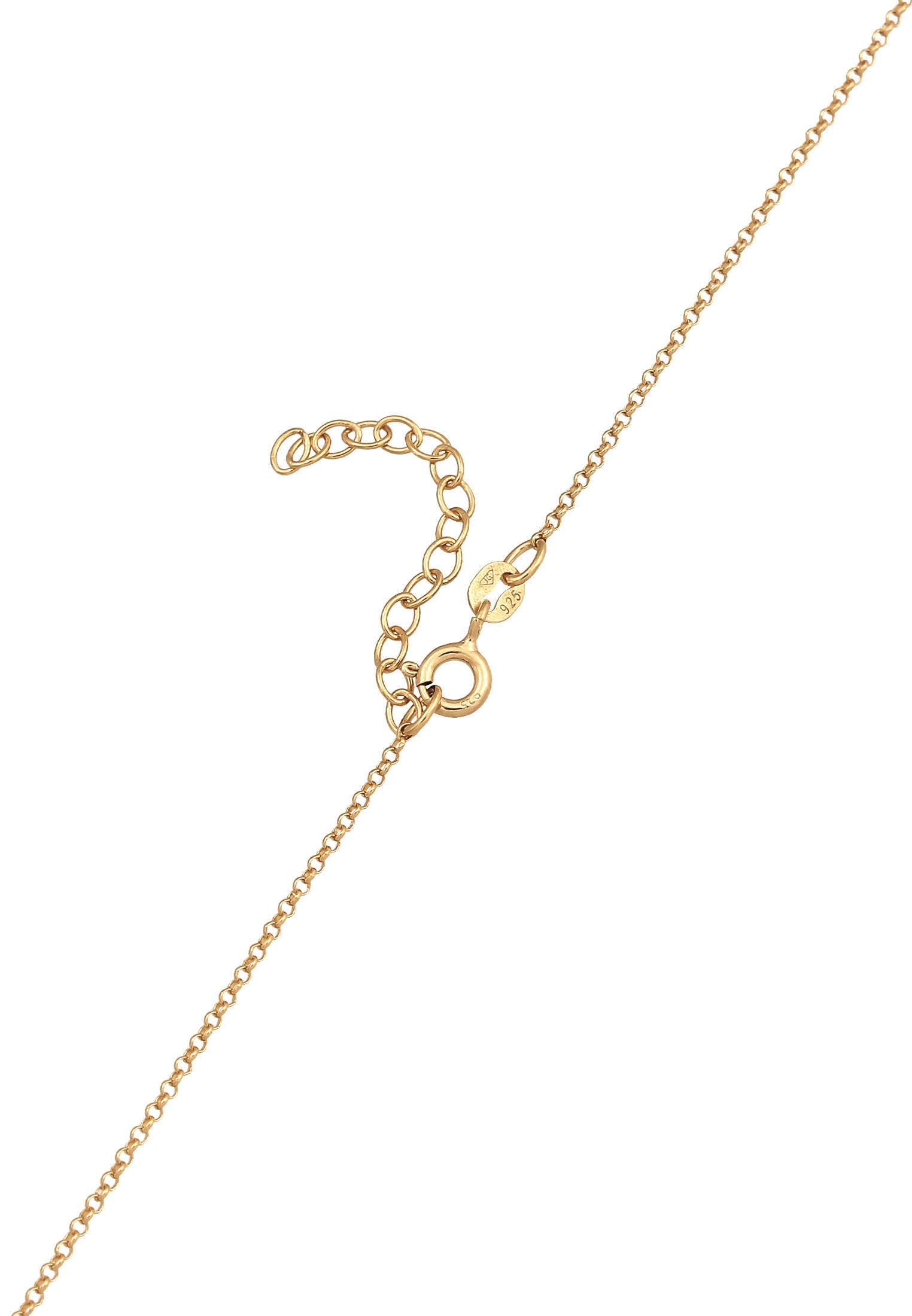 Elli Choker »Halskette Choker Halbmond Astro Mondstein 925 Silber«