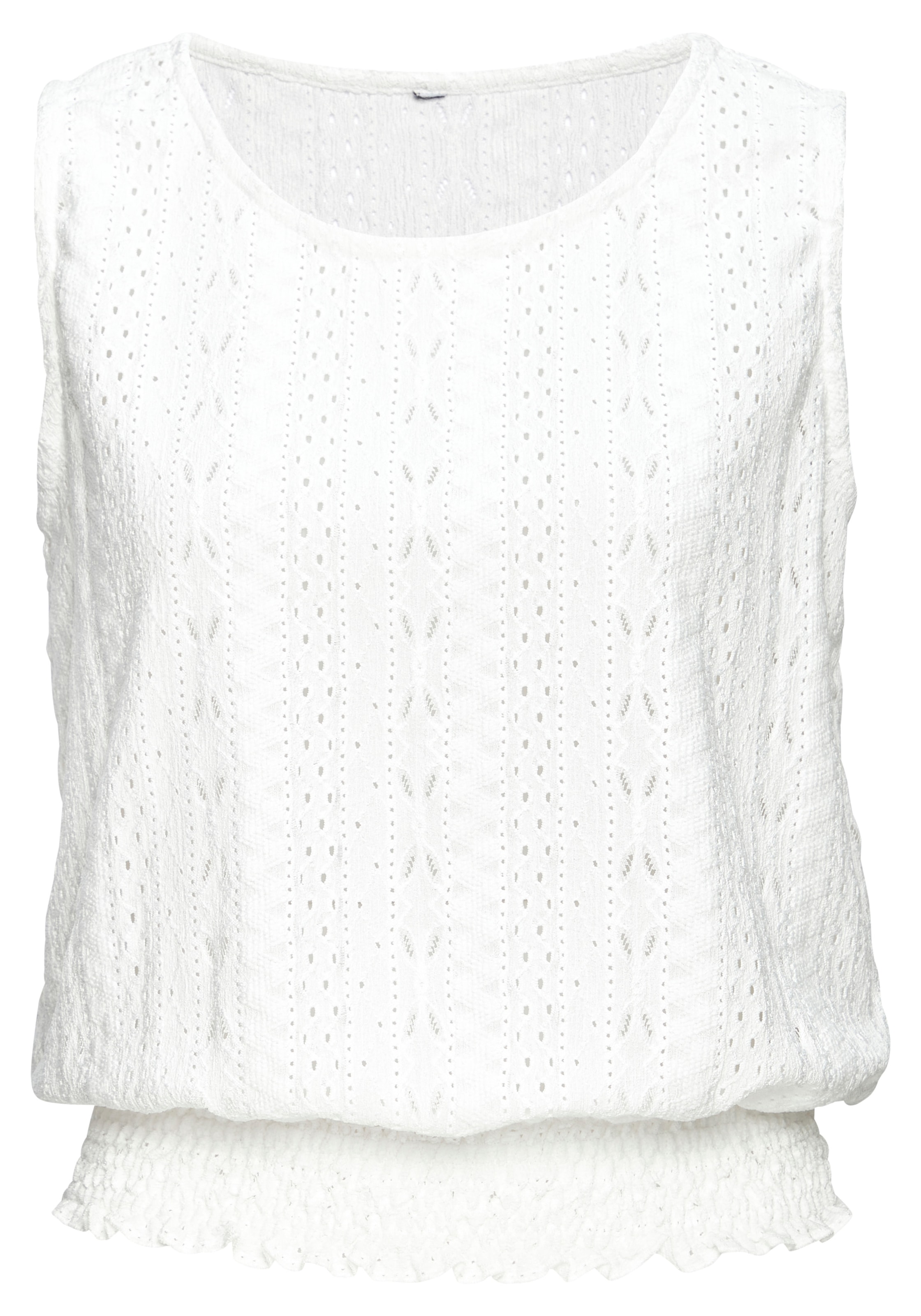 Vivance Tanktop mit Lochstickerei, Top