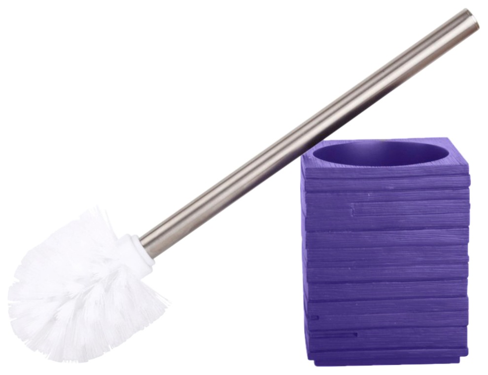 Sanilo Badaccessoire-Set »Calero Purple«, (Kombi-Set, 2 tlg.), bestehend aus Seifenspender und WC-Bürste, geriffelt