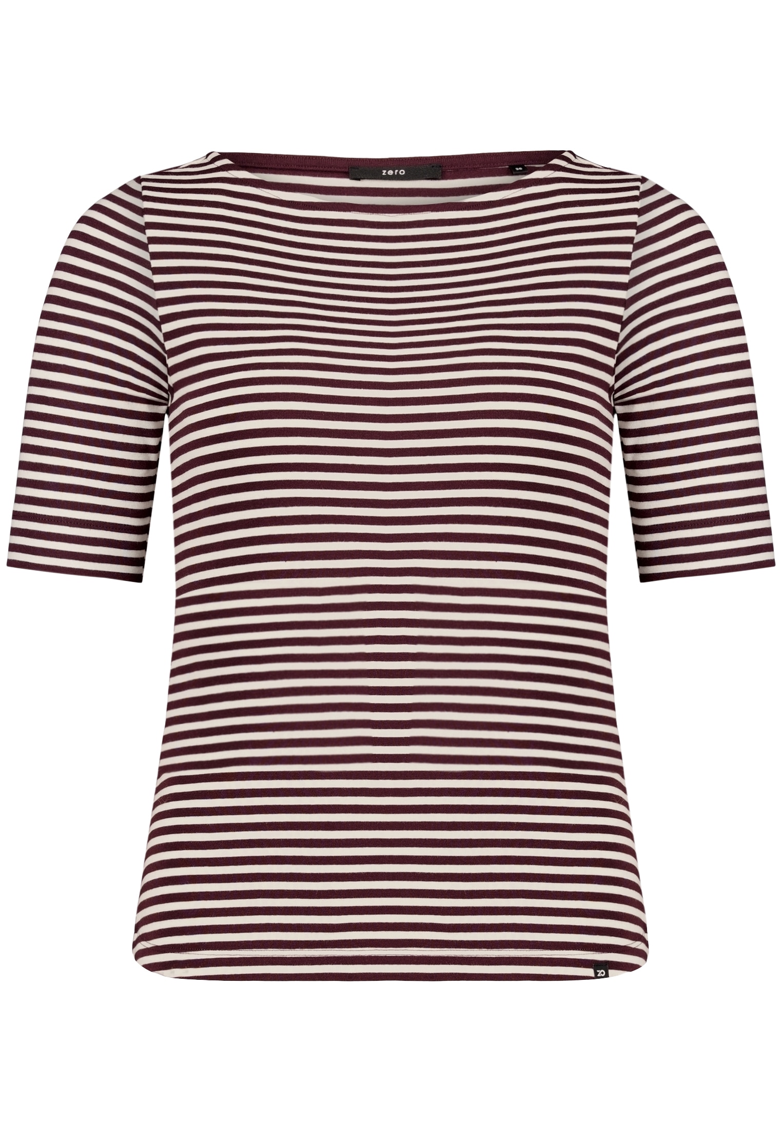 Zero 3/4-Arm-Shirt »Basic Shirt mit U-Boot-Ausschnitt«