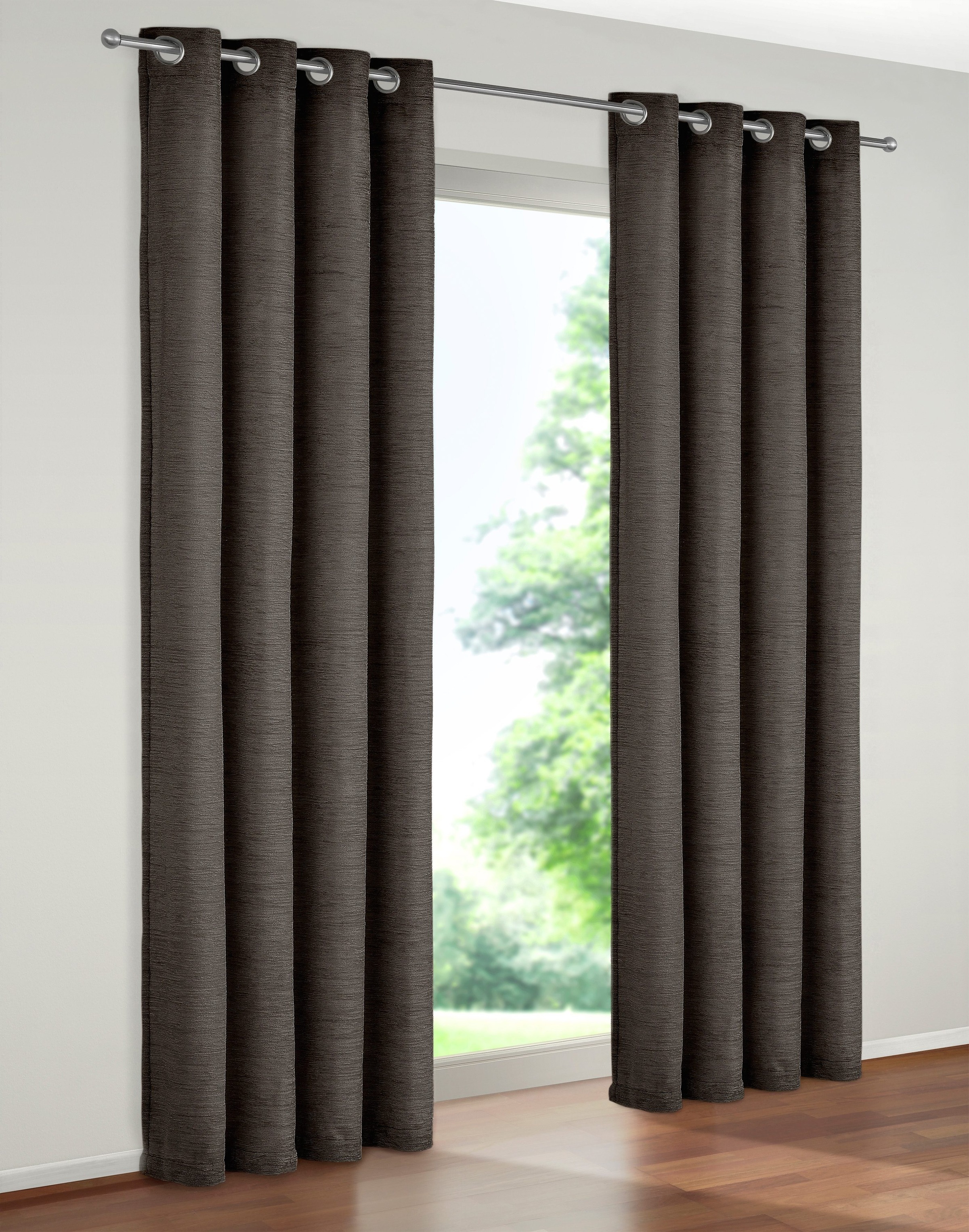 Wirth Vorhang »B-Holmsund« Ösen 1 Stk. tlg. in grau