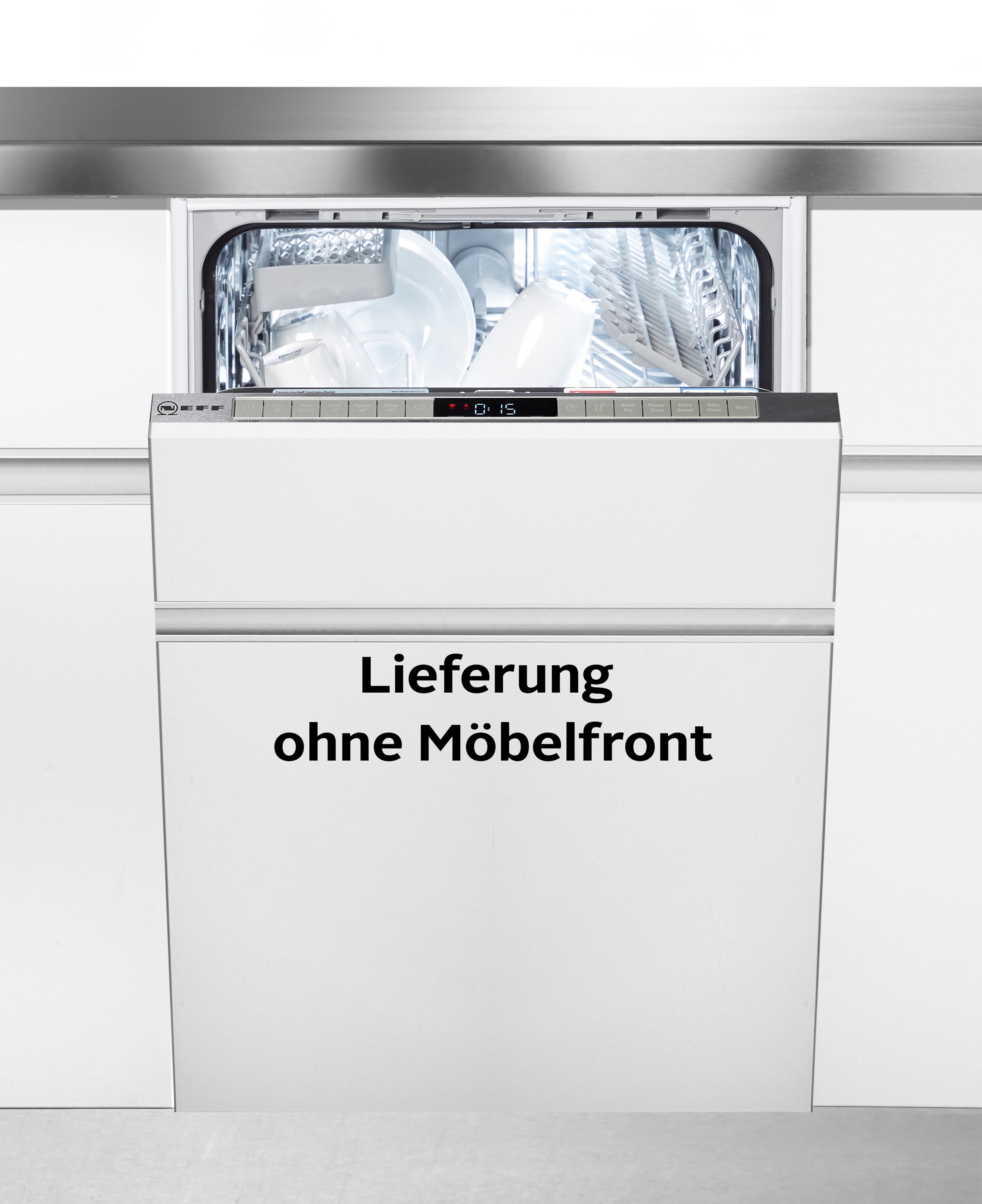NEFF vollintegrierbarer Geschirrspüler N 50 »S855EKX14E«, 9 Maßgedecke, Time Light: auf den Boden projizierte Restlaufzeit